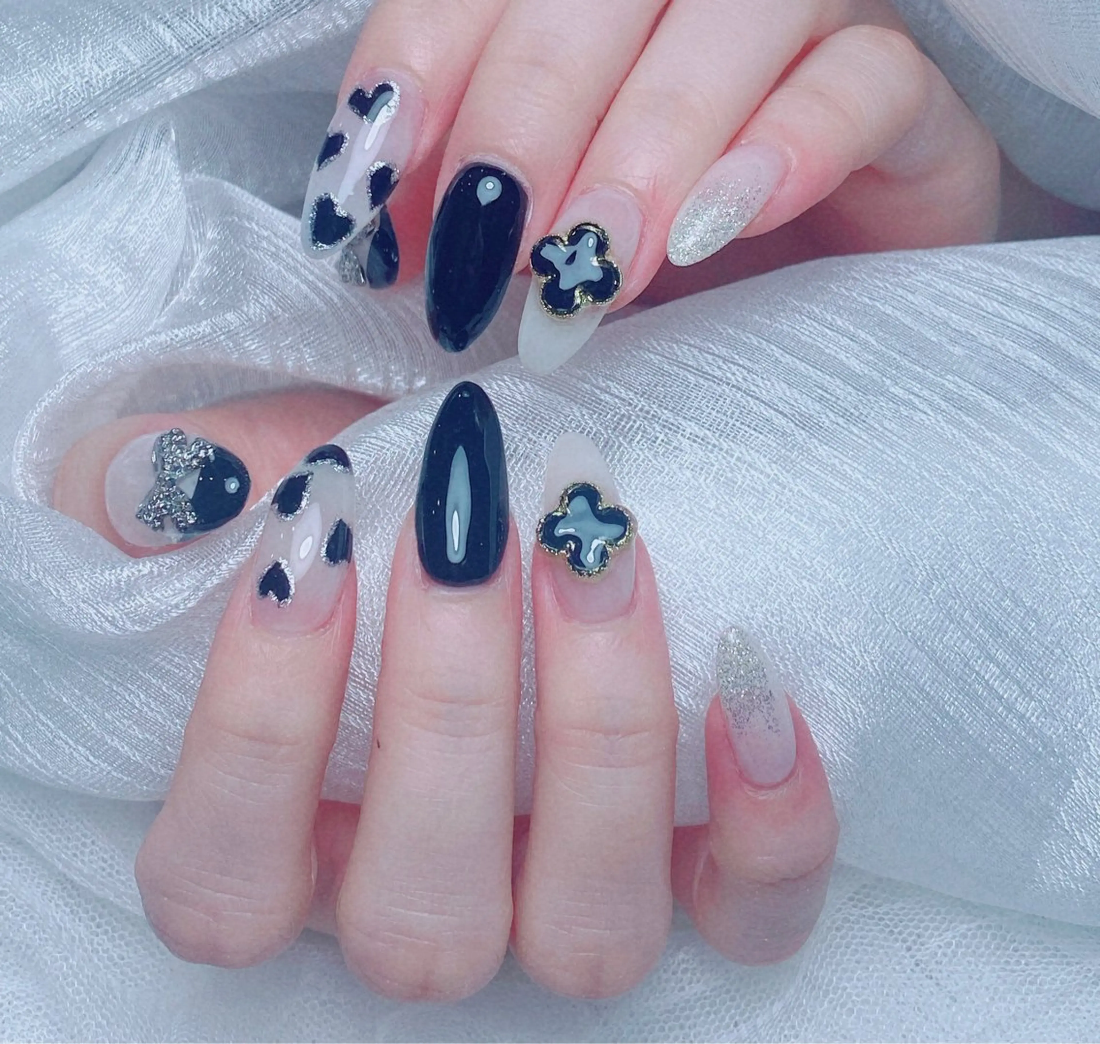 ネイル ハート ハンドネイル Candy nailのネイルデザイン