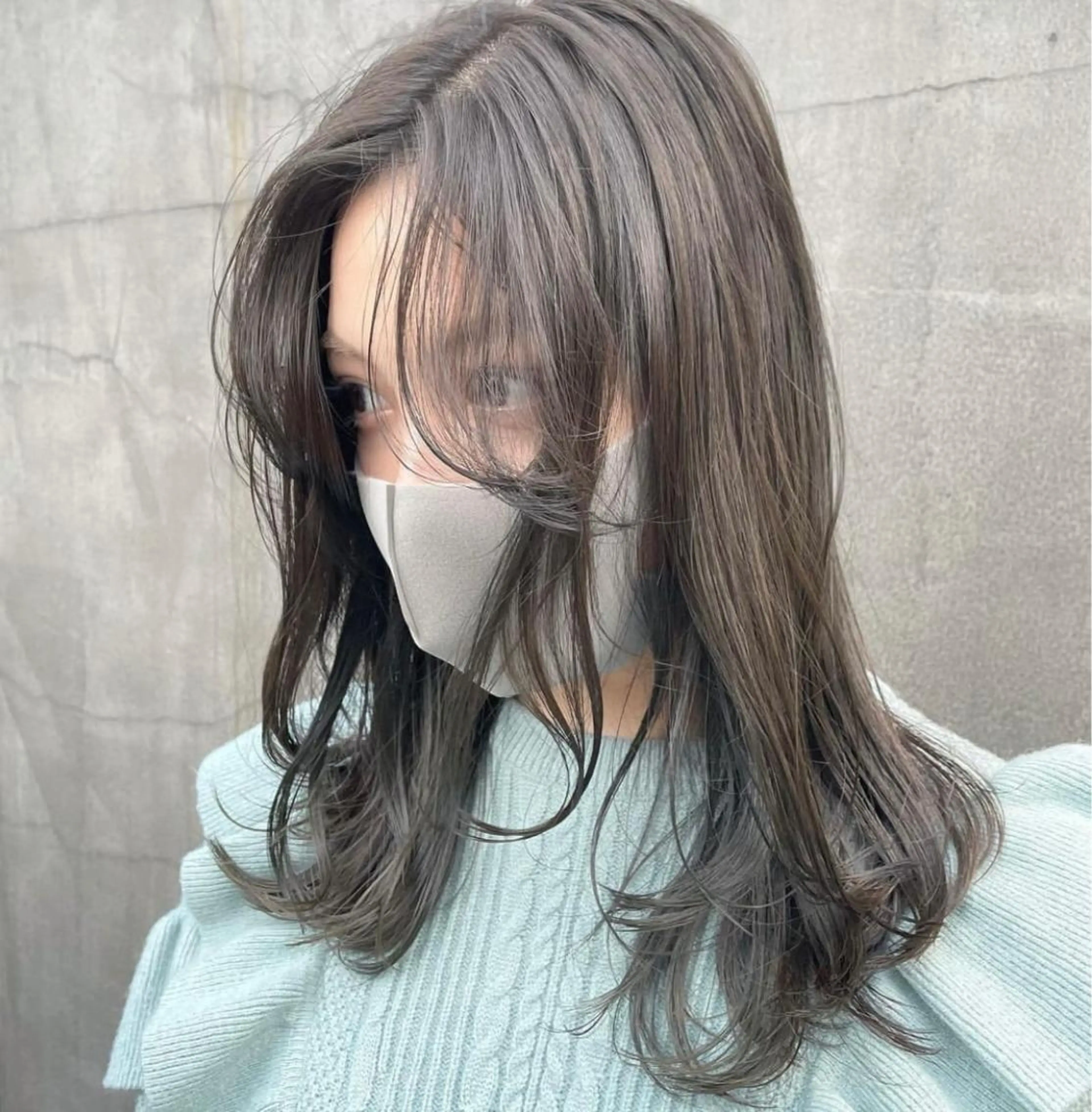 セミロング カラー アッシュ ベージュカラー カット ヘアカラー GO TODAY 原宿本店所属・🎁曲がる縮毛矯正 /DAIKIのヘアスタイル