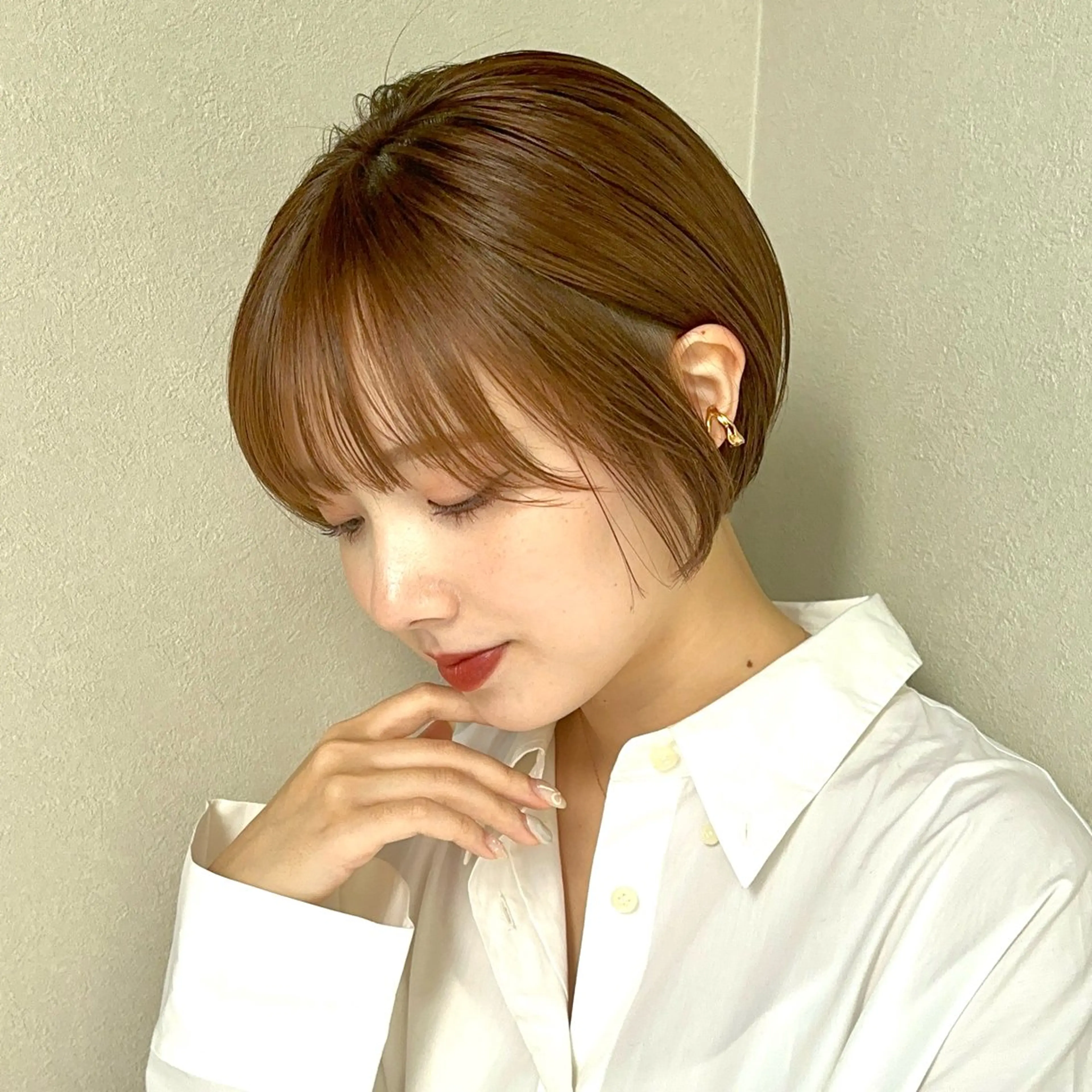 ショート カラー ベージュカラー ショートヘア 👑ショート/ボブ /銀座/ニシオカ👑のヘアスタイル