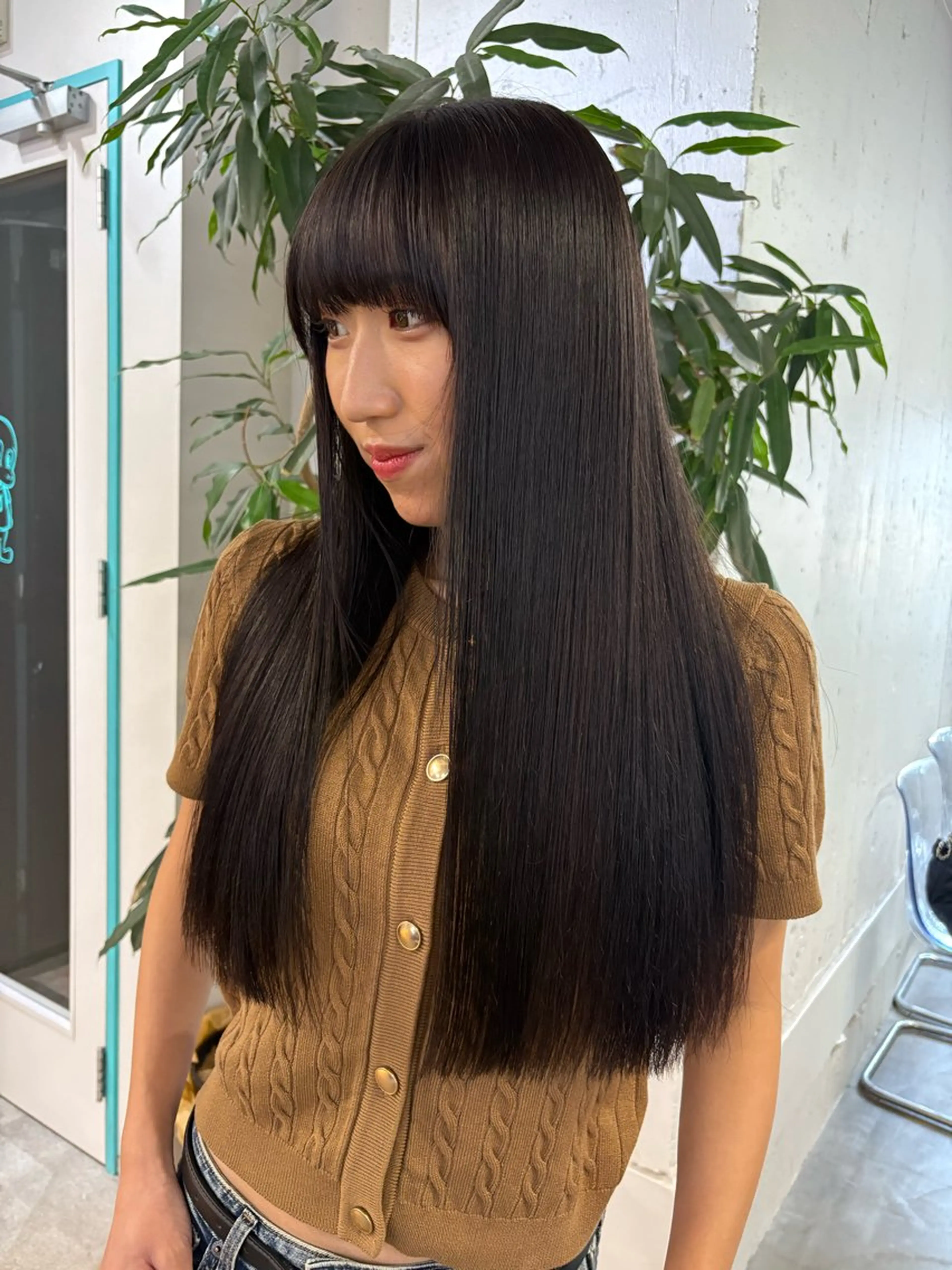 ロング カット トリートメント ハイトーン レイヤー🎀meiのヘアスタイル