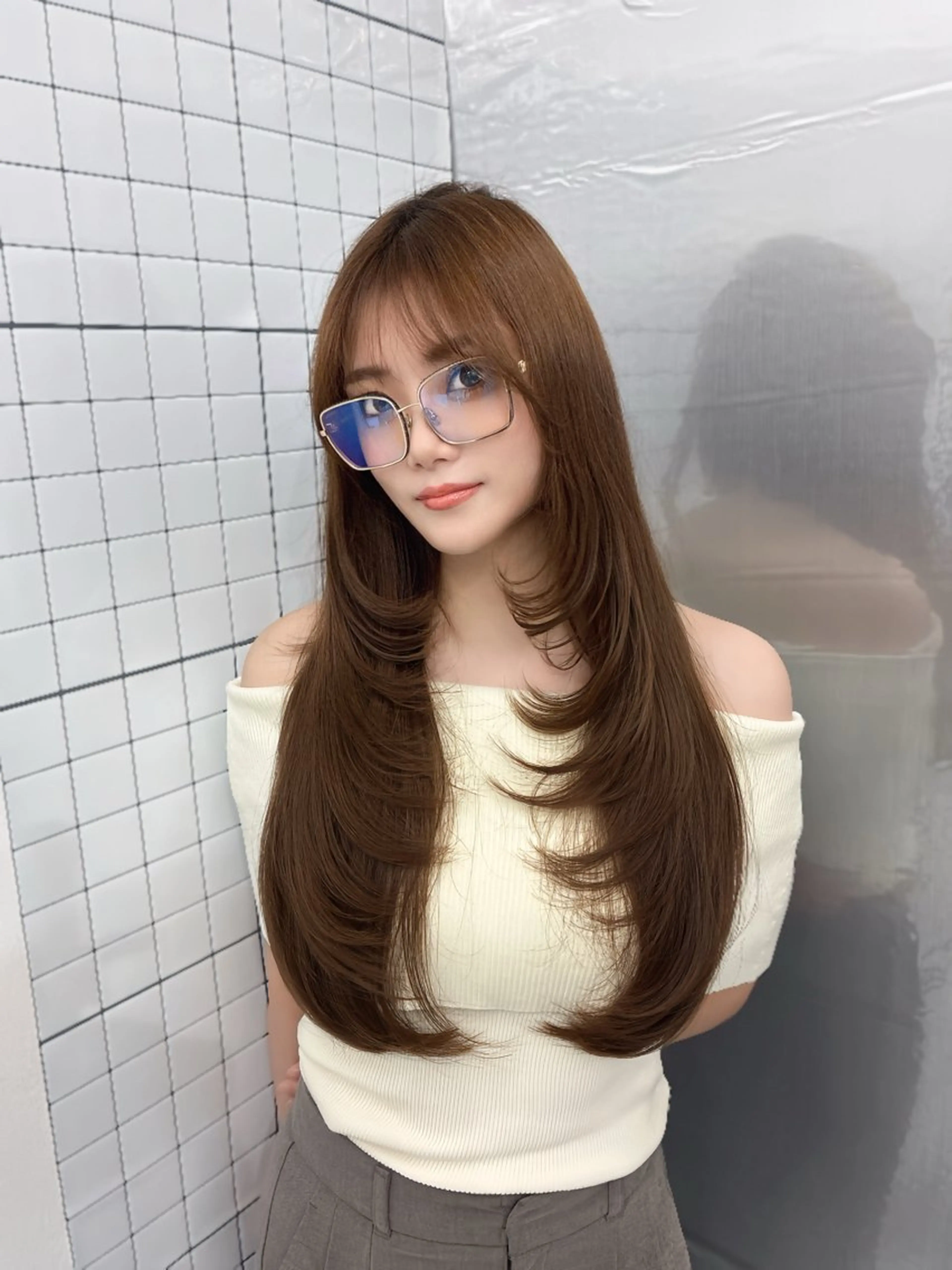 ロング カット トリートメント LOMKH所属・シールエクステ/ レイヤー/タツヤのヘアスタイル