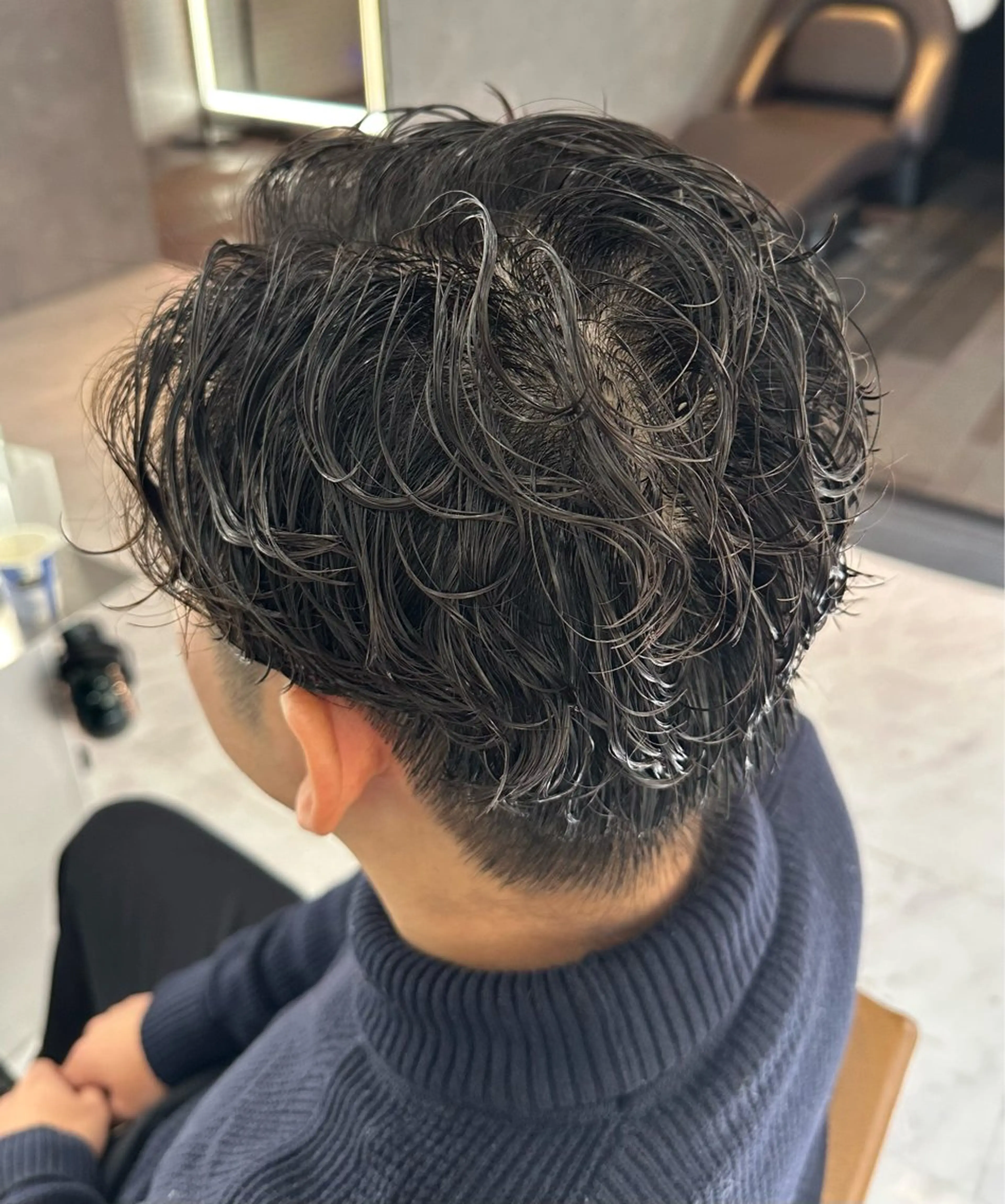 ショート パーマ メンズ Mayo/ダブルカラ メンズカット/カラーのヘアスタイル