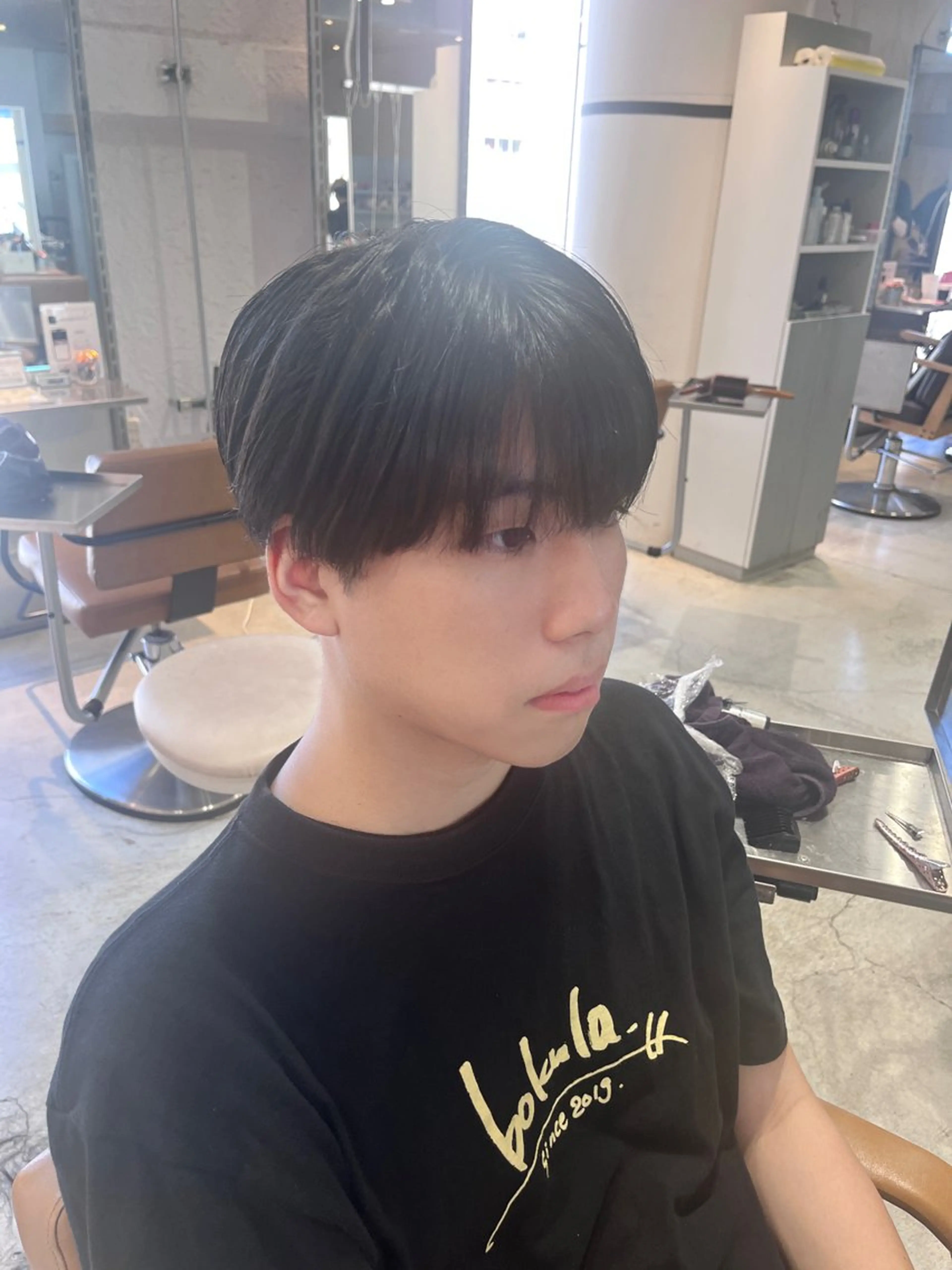 カラー パーマ メンズ カット ヘアカラー パーマ 大阪韓国メンズ特化 LUNAのヘアスタイル