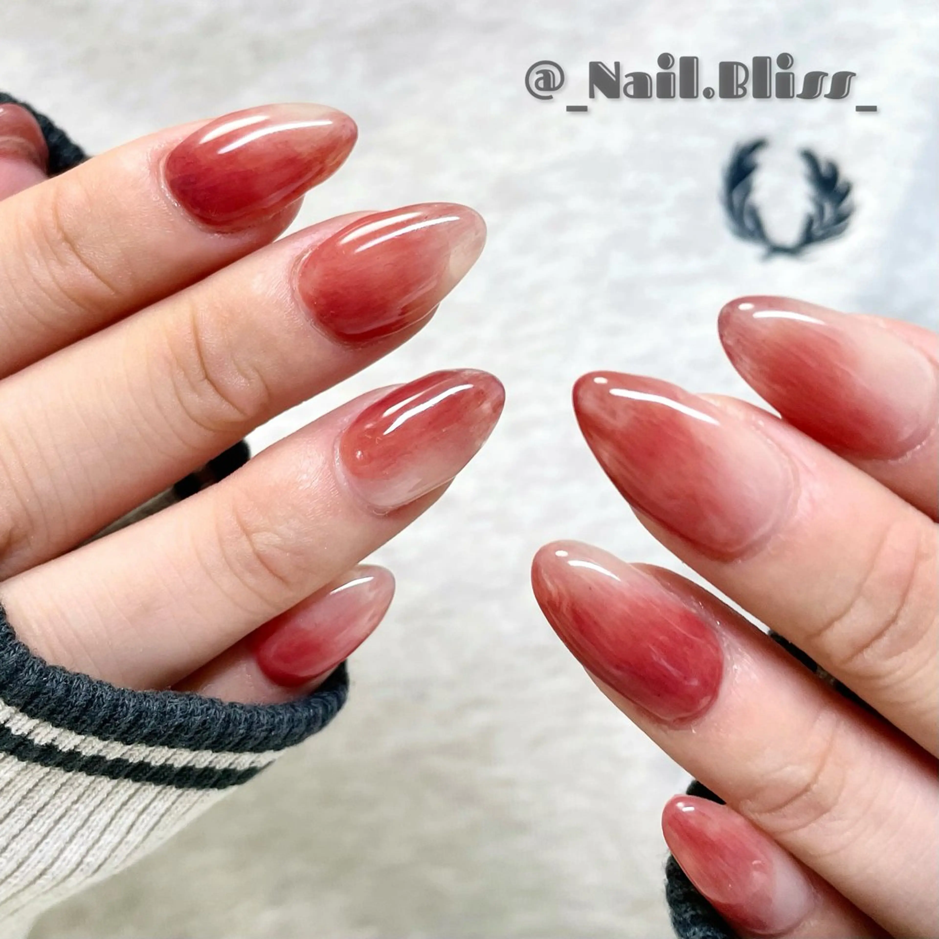 ネイル 大理石ネイル(マーブル) 持ち込み ハンドネイル NAIL BLISSのネイルデザイン