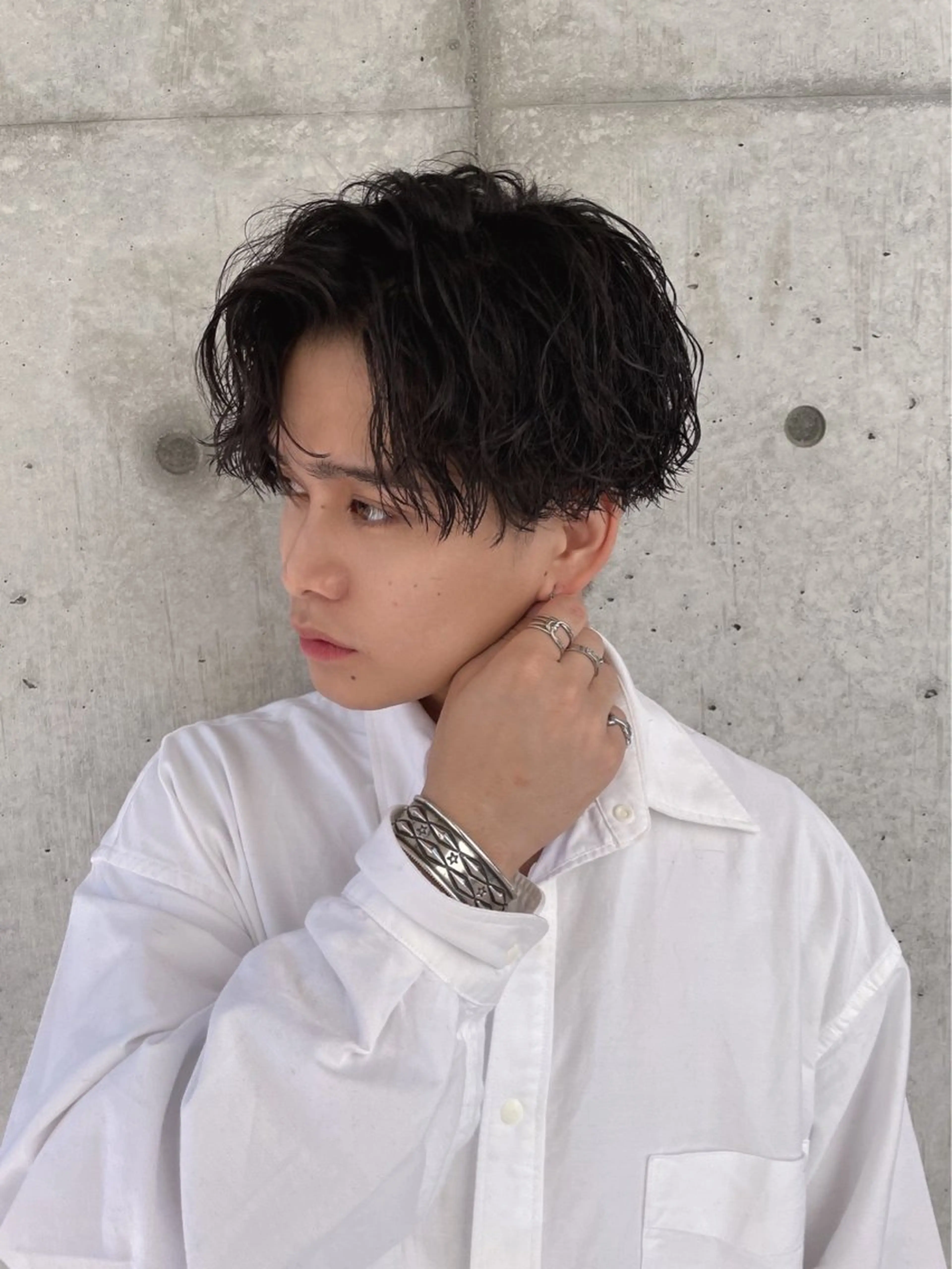 ショート パーマ メンズ カット パーマ トリートメント 亀井隆汰/メンズ専門 パーマ特化美容師のヘアスタイル