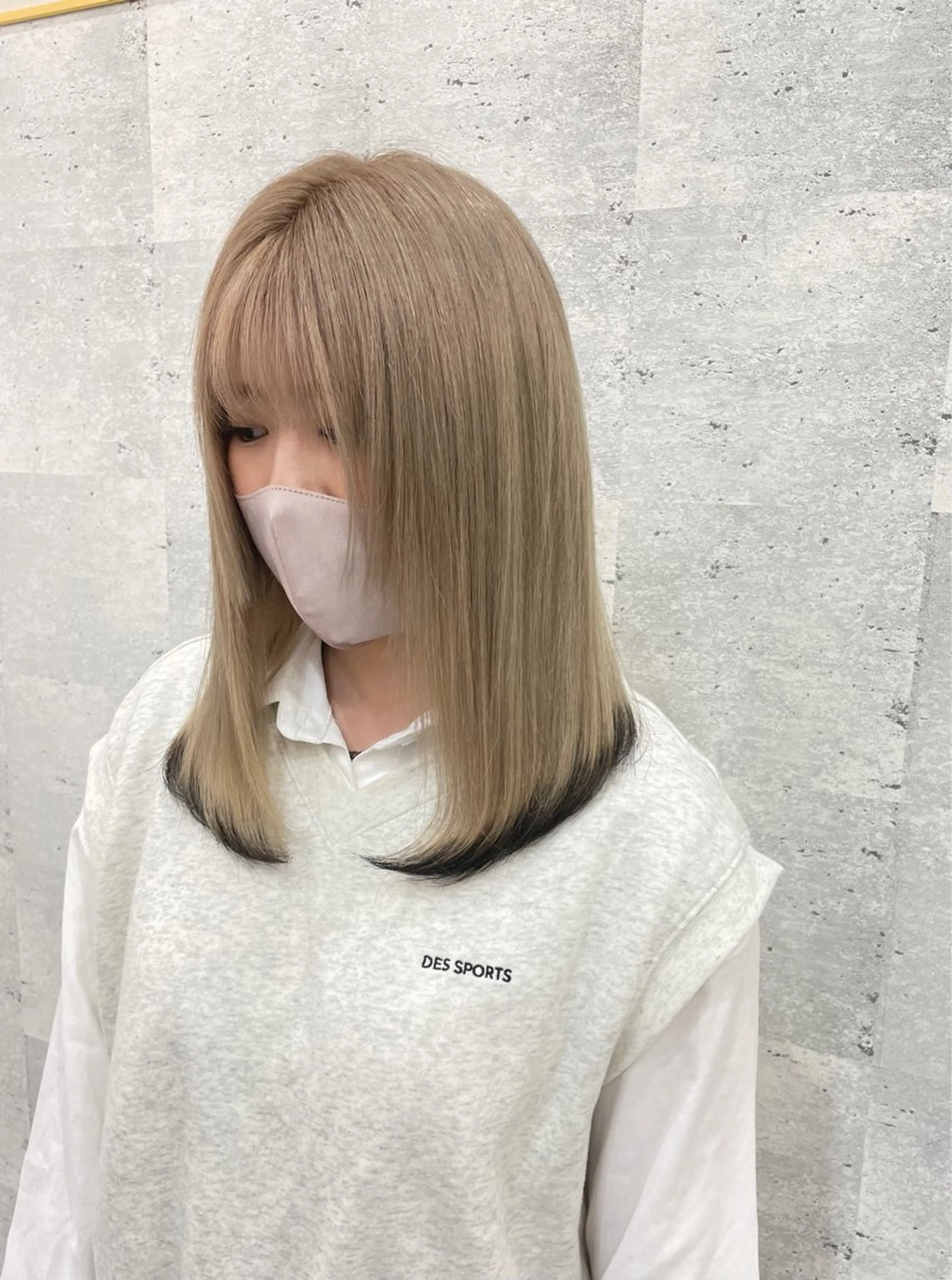 ミディアム カラー SAKI 新宿のヘアスタイル