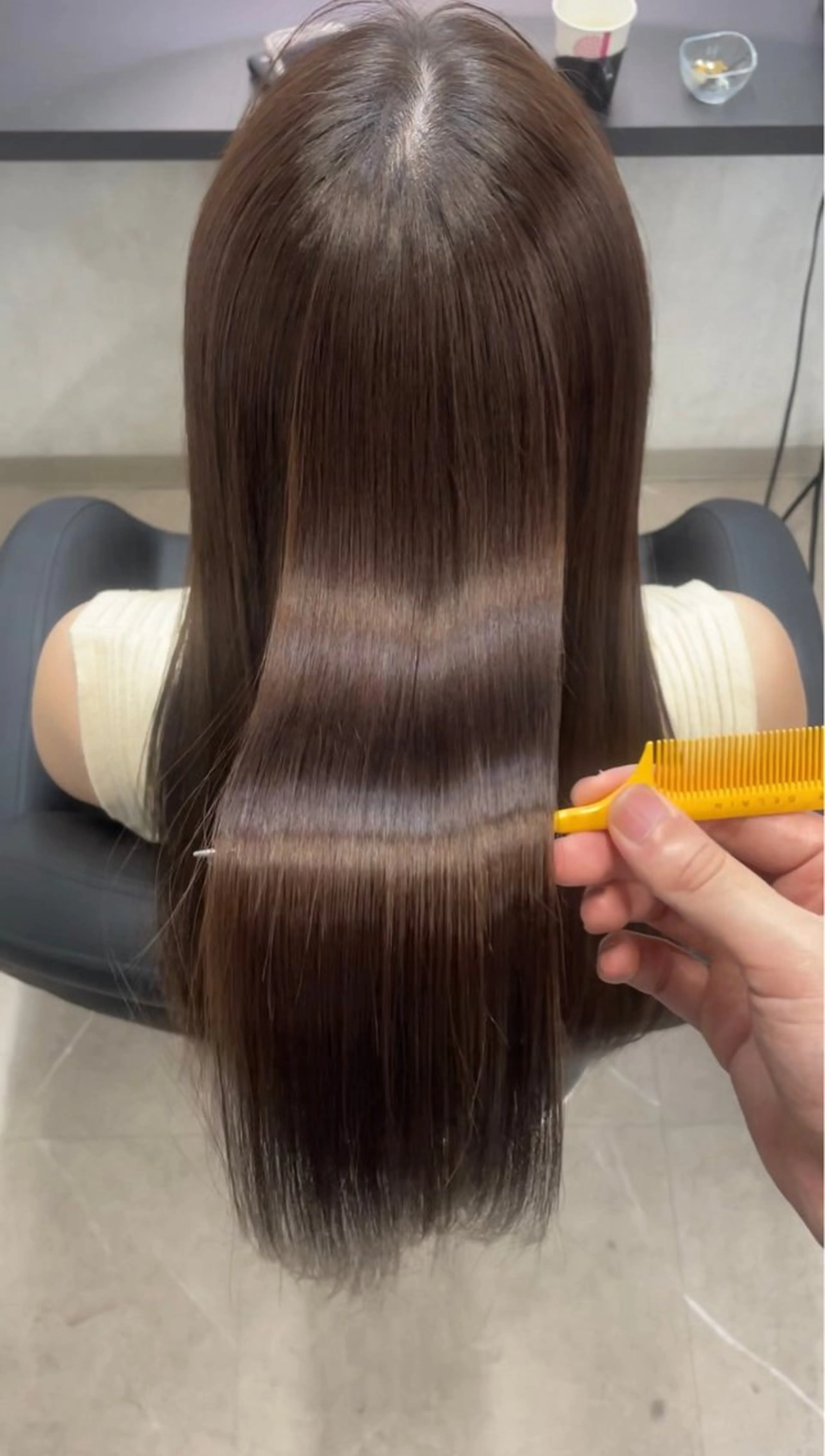 ロング カラー カット ヘアカラー 縮毛矯正 トリートメント XYZ所属・縮毛矯正/髪質改善 韓国風/MIKIYAのヘアスタイル