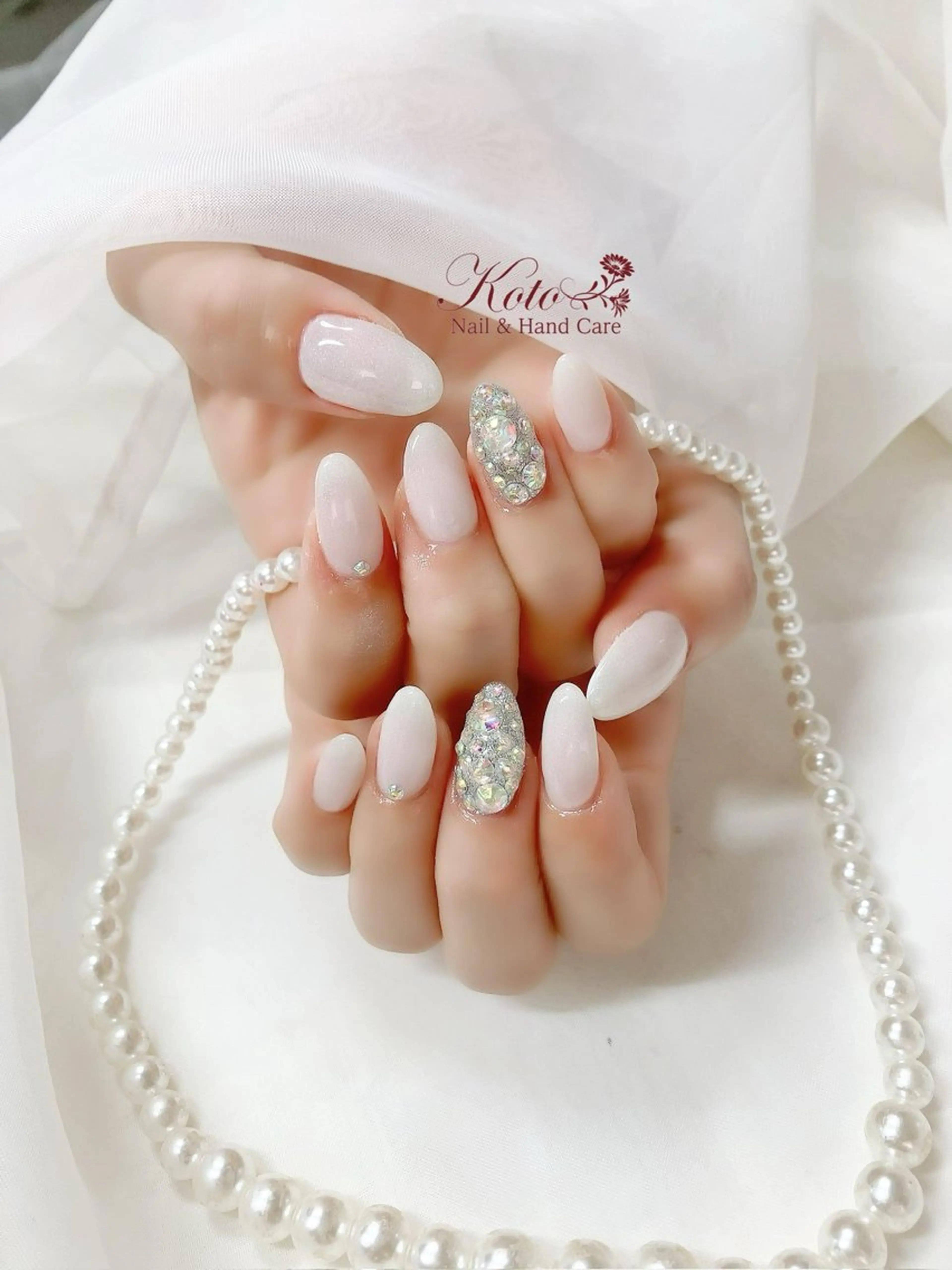 ネイル 長さ出し ジェルネイル 持ち込み ニュアンスネイル 赤色 ハンドネイル Nail Salon KOTOのネイルデザイン