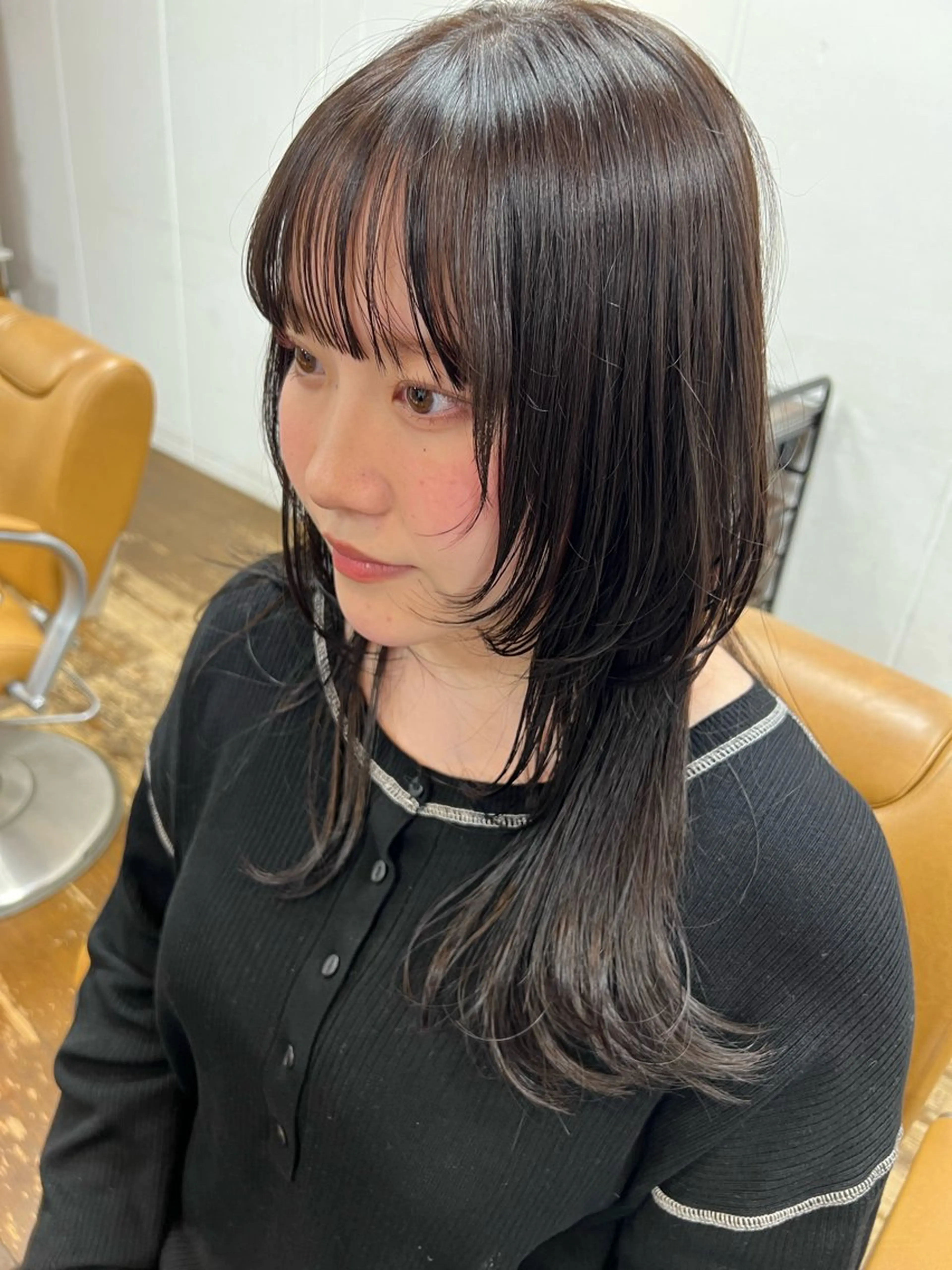 ロング 顔周りカット HAREKE Loopidea所属・鈴木結花/立川美容師 /お悩み解決型美容師のヘアスタイル