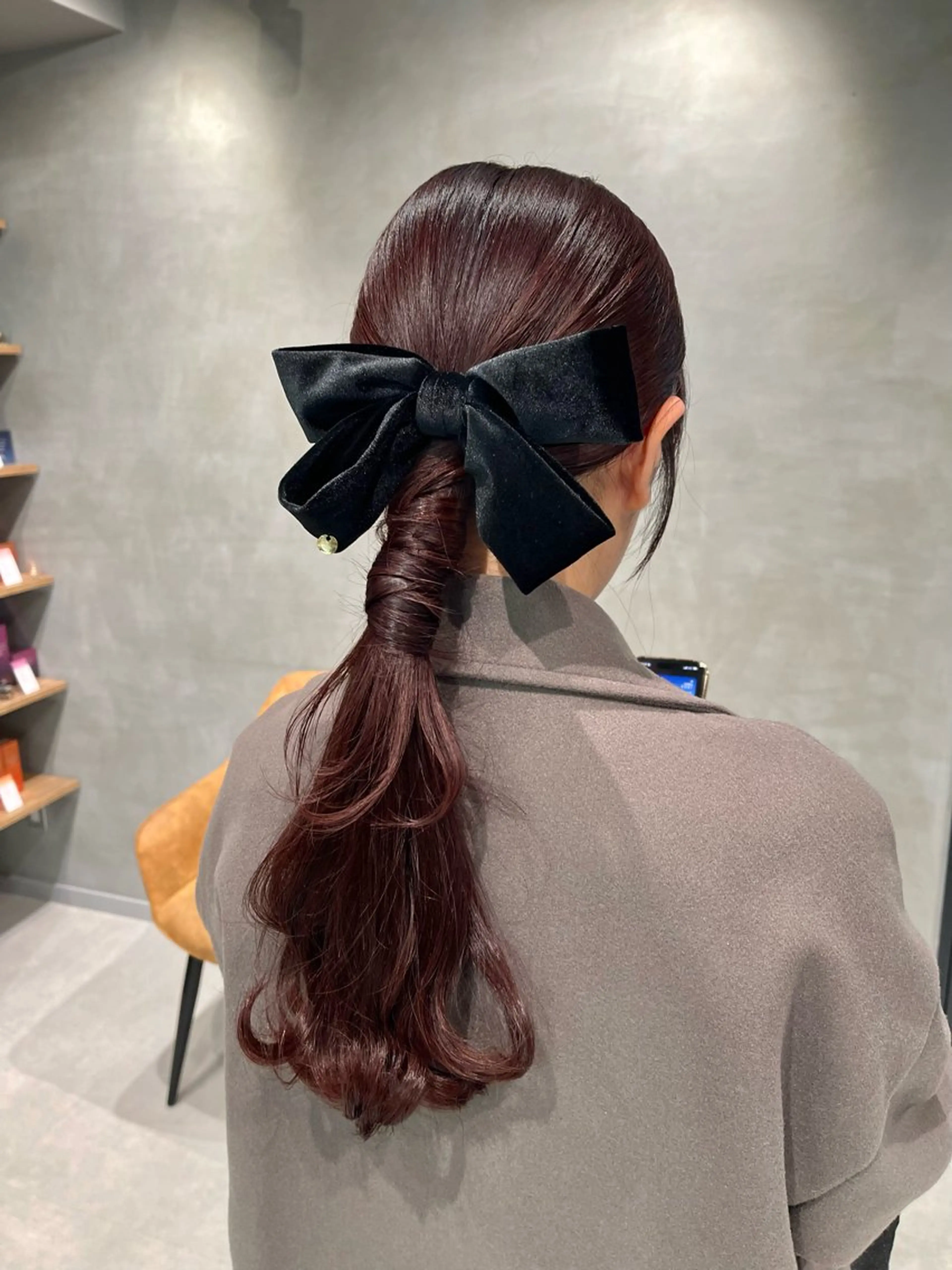 ヘアアレンジ ポニーテール 結婚式・ブライダル 卒業式のヘアスタイル ヘアセット charm《銀座》 ヘアセット/縮毛矯正のヘアスタイル