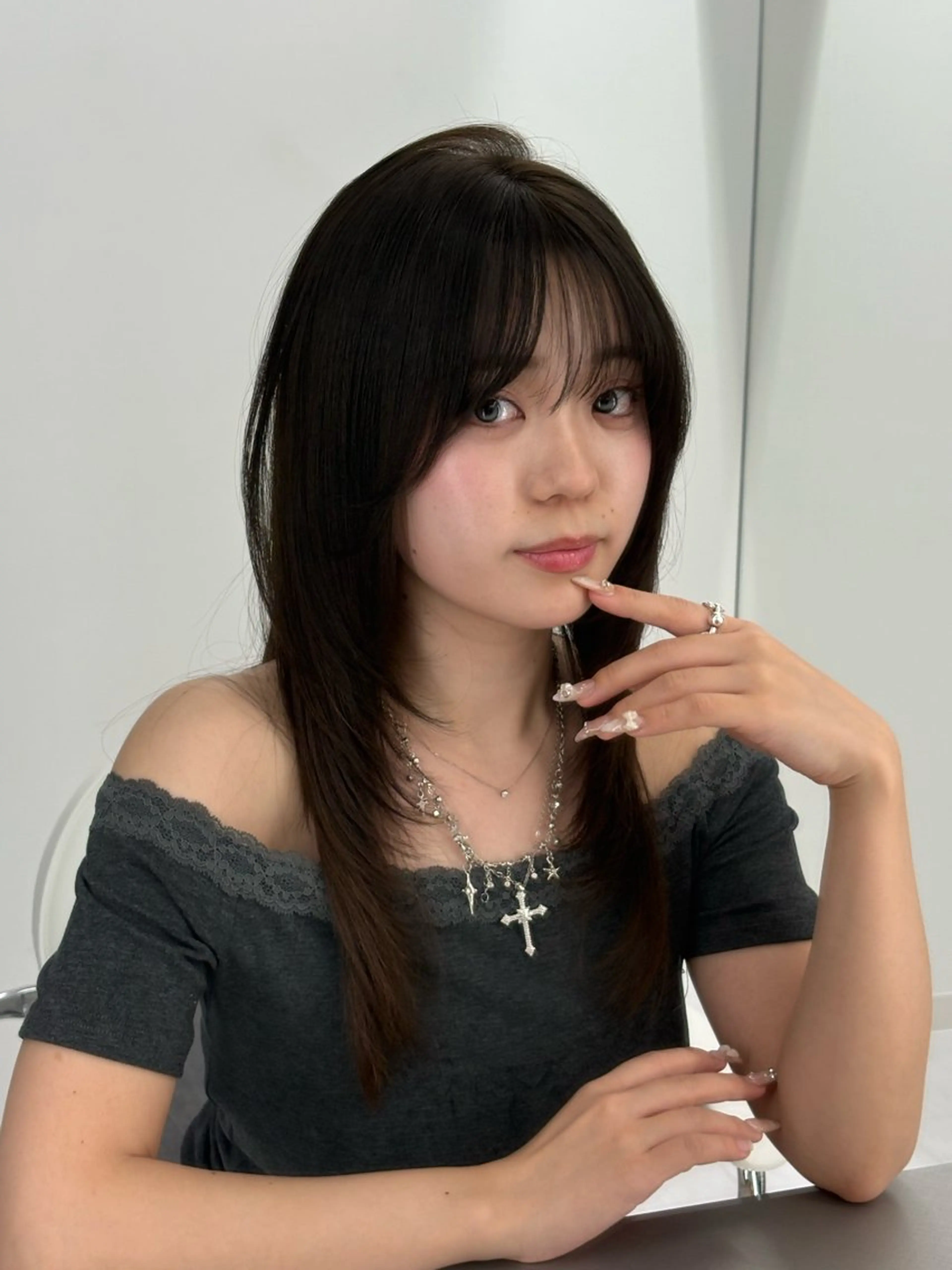 セミロング sand clear横浜本店所属・似合わせレイヤー🌟 巻ける縮毛矯正みつきのヘアスタイル