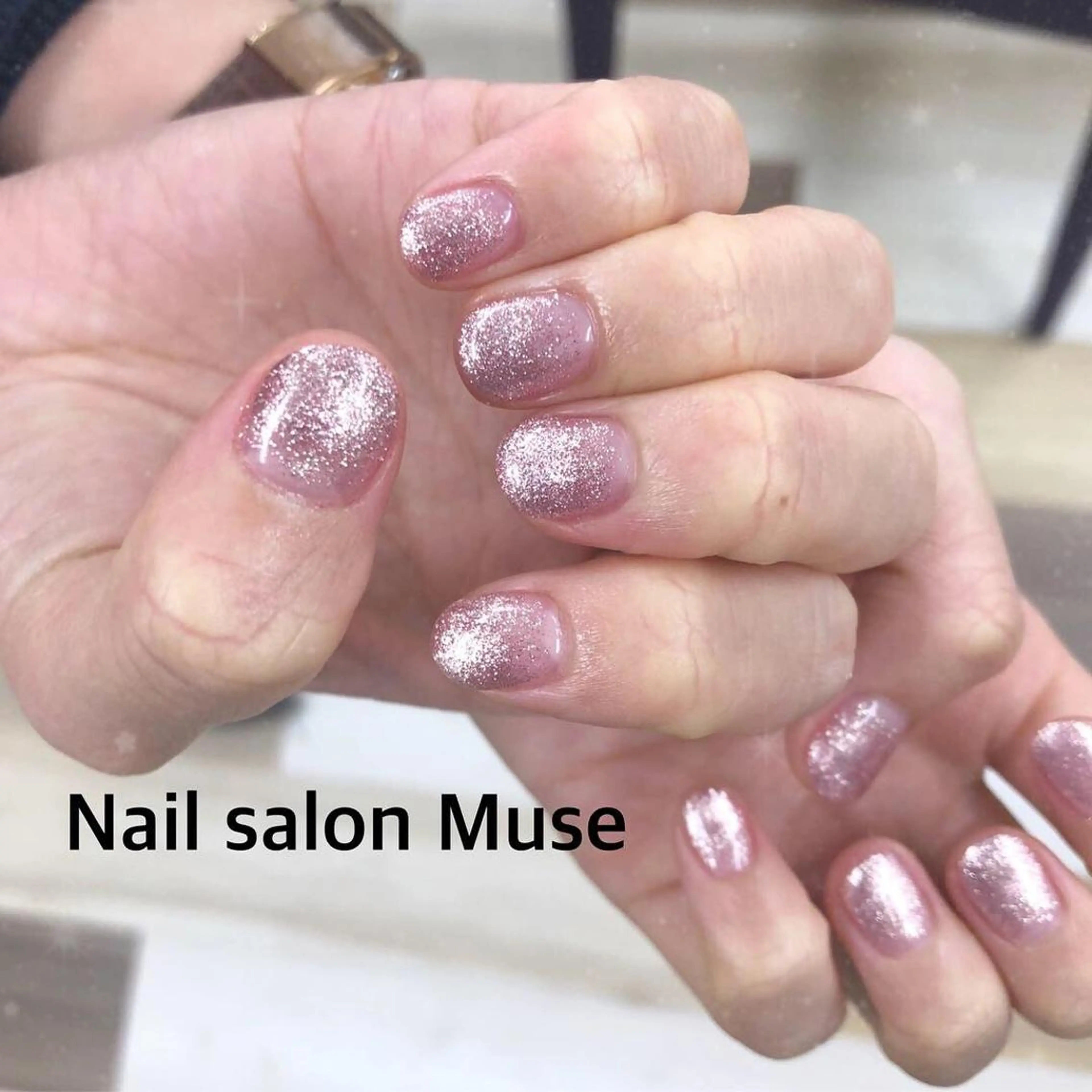 ネイル ラメ(グリッター) ハンドネイル Nail salon Museのネイルデザイン