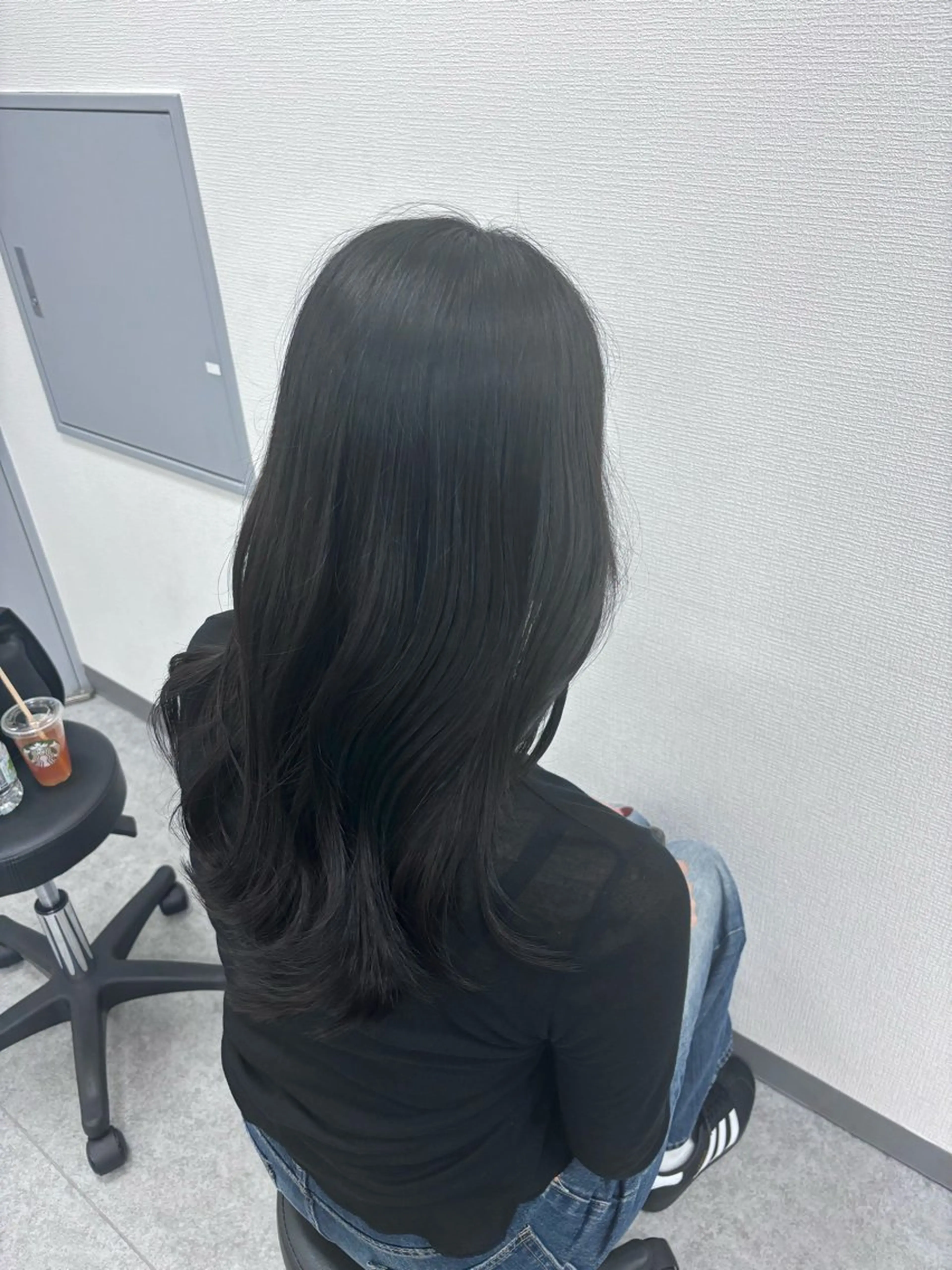 ロング 韓国風暗髪ヘア🤍 🫧MIREIのヘアスタイル