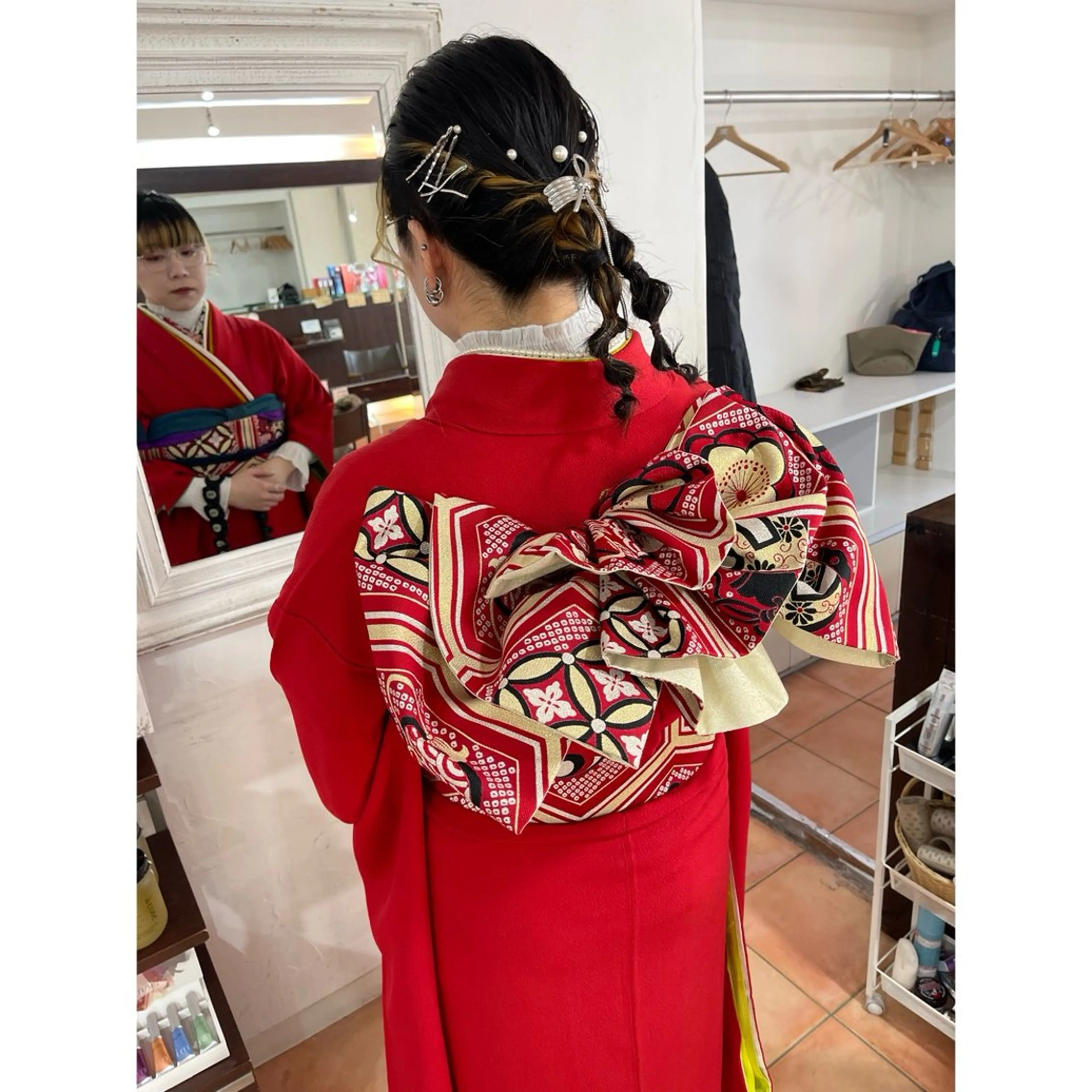 セミロング ヘアアレンジ 着付け 宮川 莉央のその他イメージ