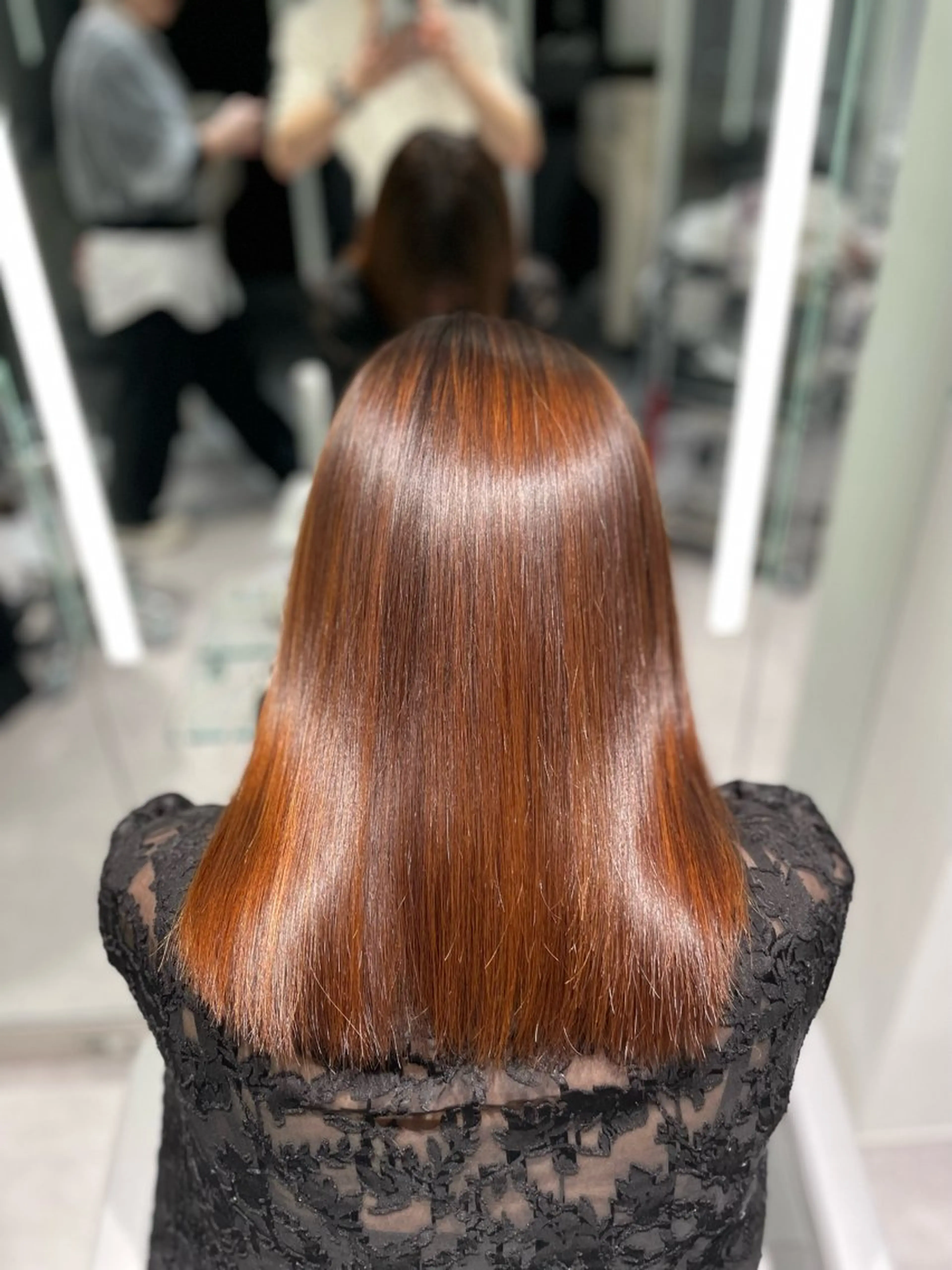 ミディアム 髪質改善 unique RINNEのヘアスタイル