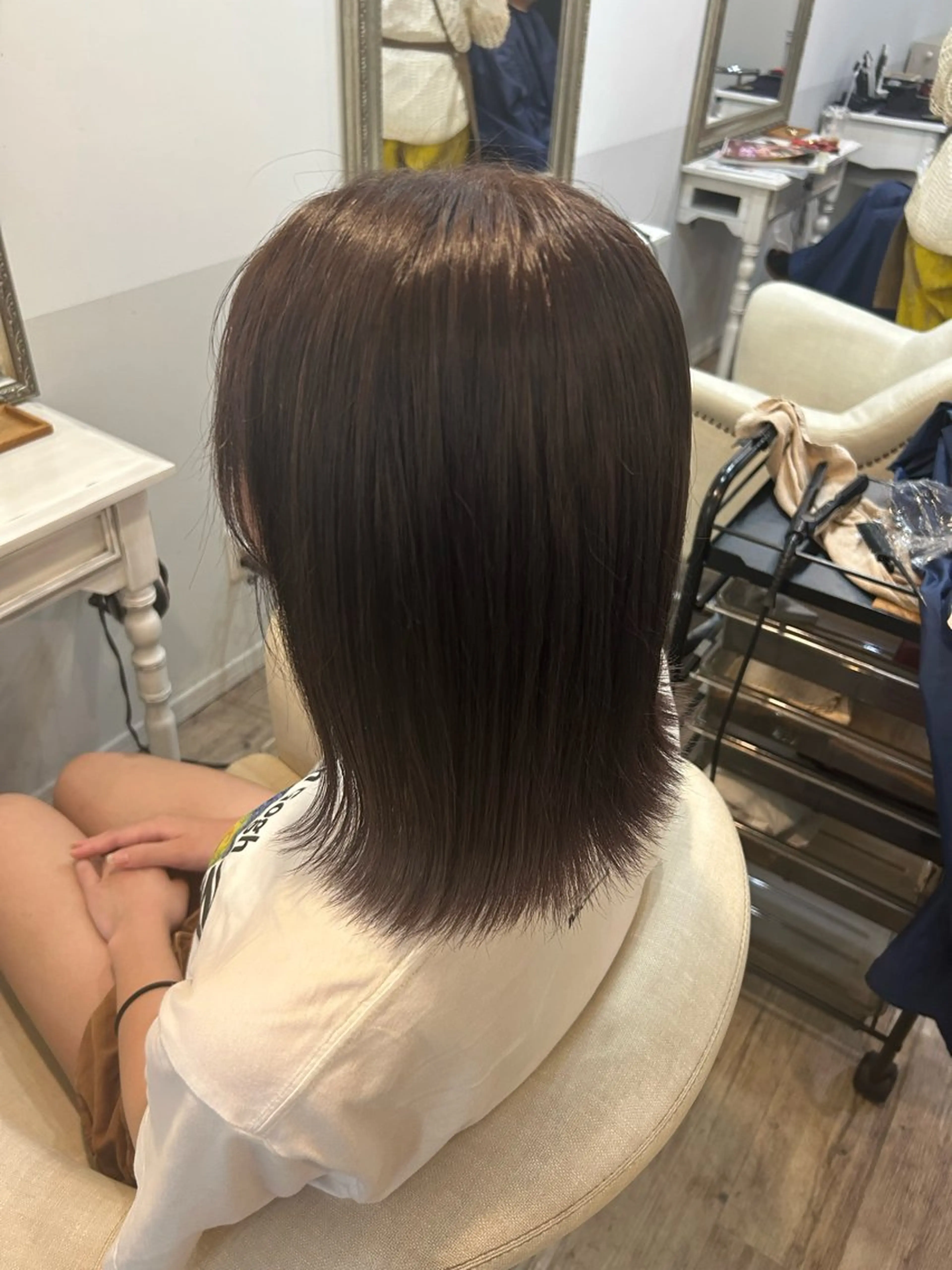 ミディアム カラー ヘアカラー roussy.所属・roussy. renkaのヘアスタイル