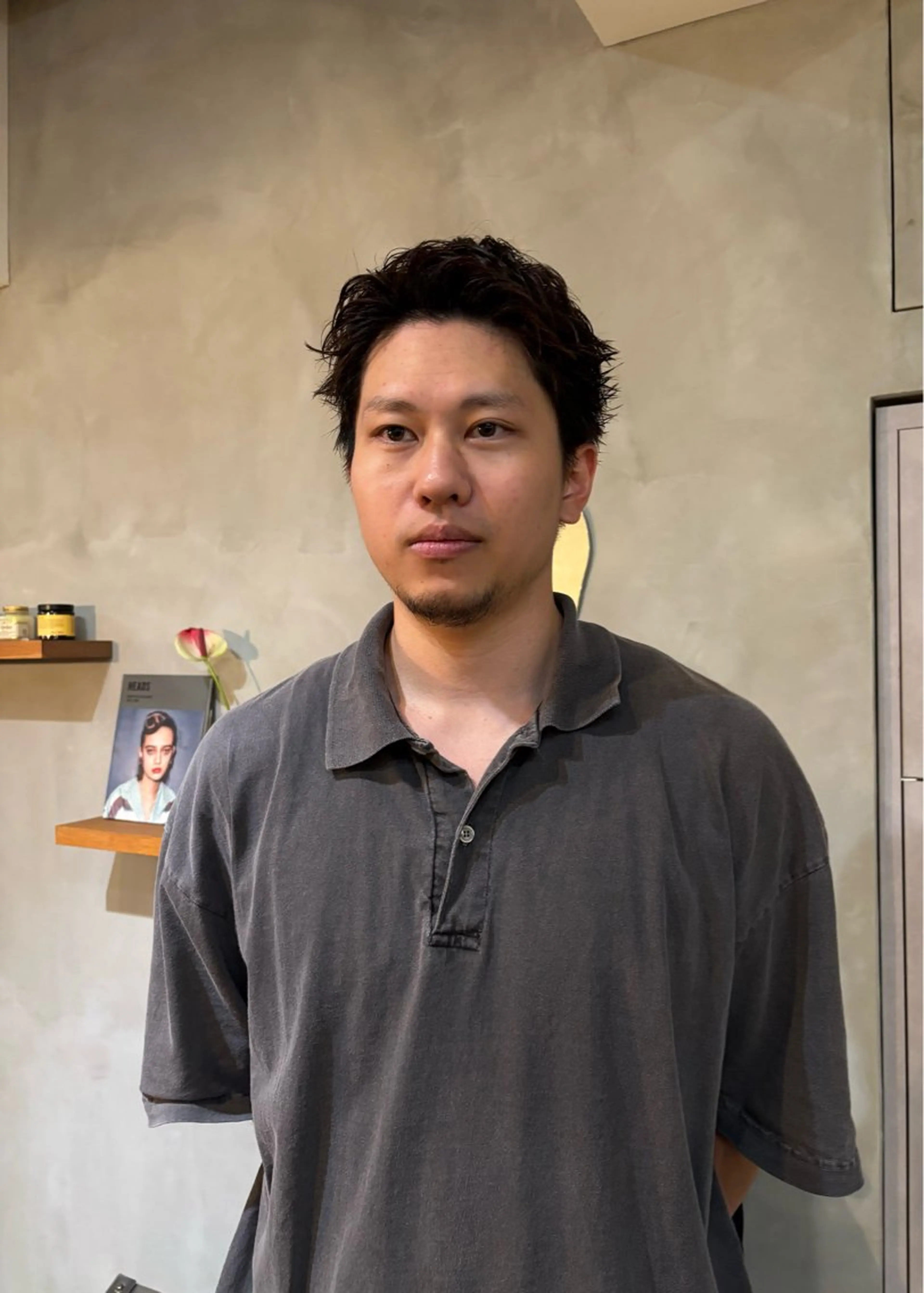 ショート メンズ ショートヘア メンズ特化ショート/ センターパート/福田のヘアスタイル