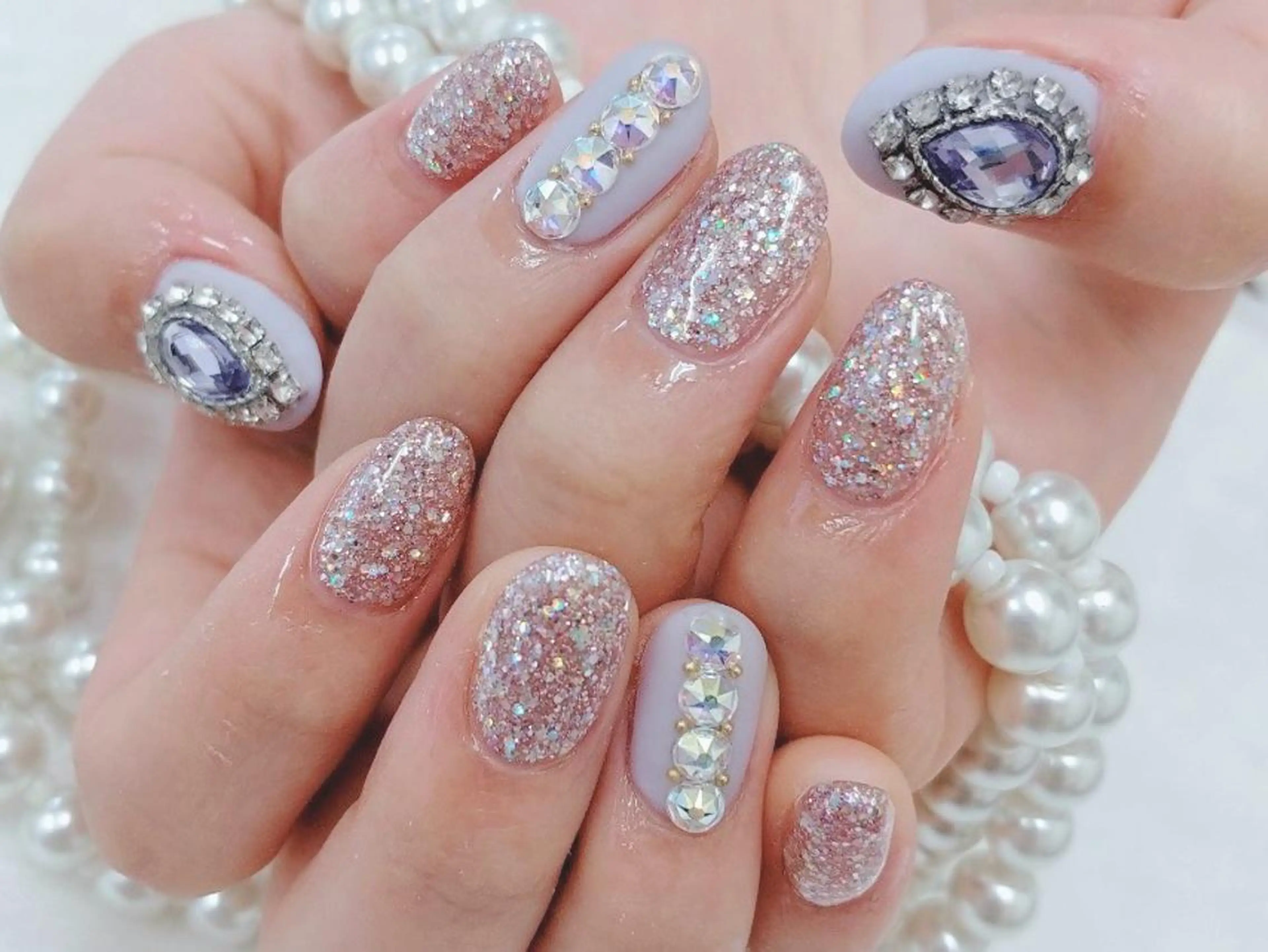 ネイル マットネイル ストーンネイル Nail lieNのネイルデザイン