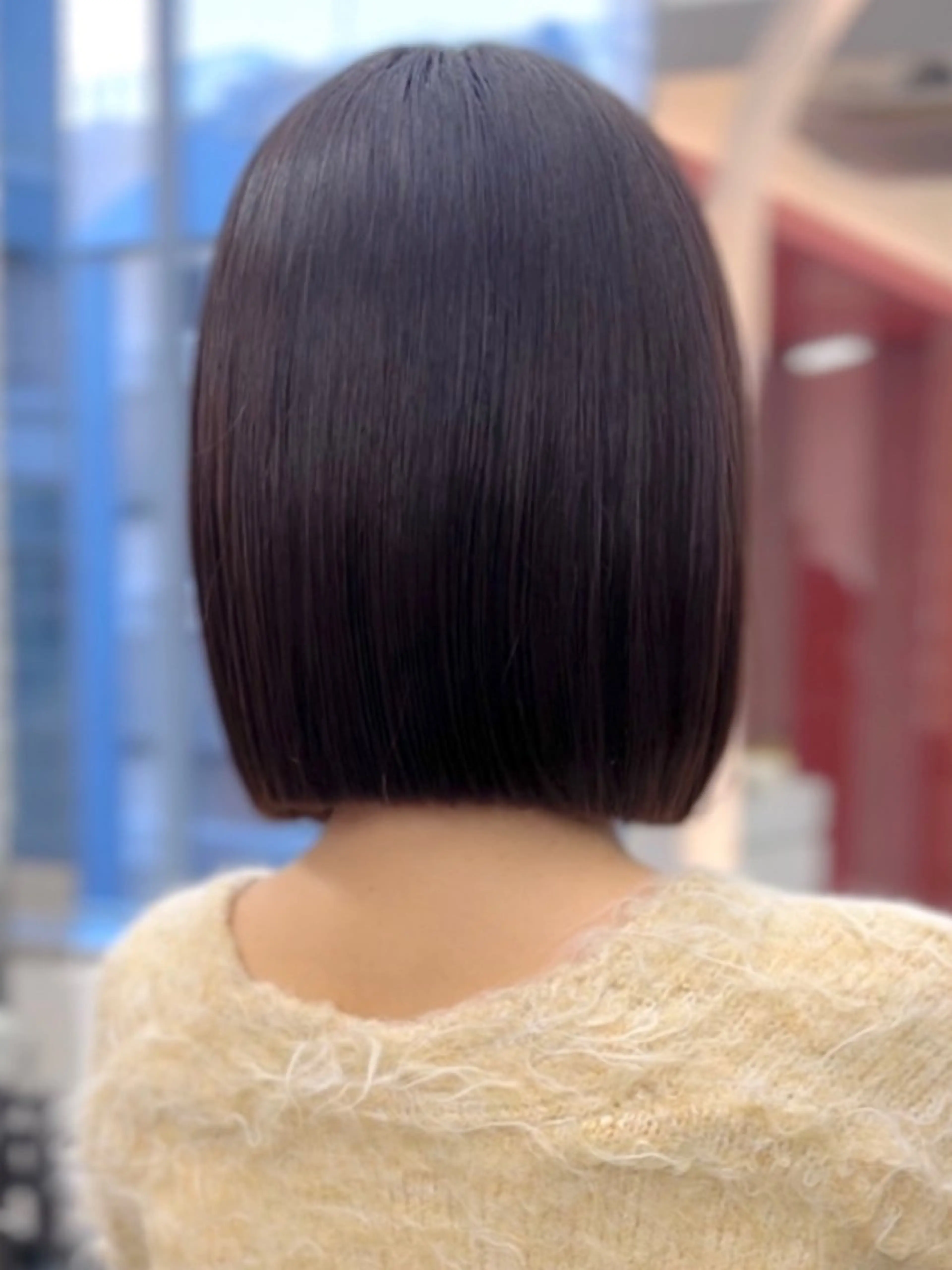 ショート カラー 莉乃/縮毛矯正/髪質 改善/艶カラーのヘアスタイル