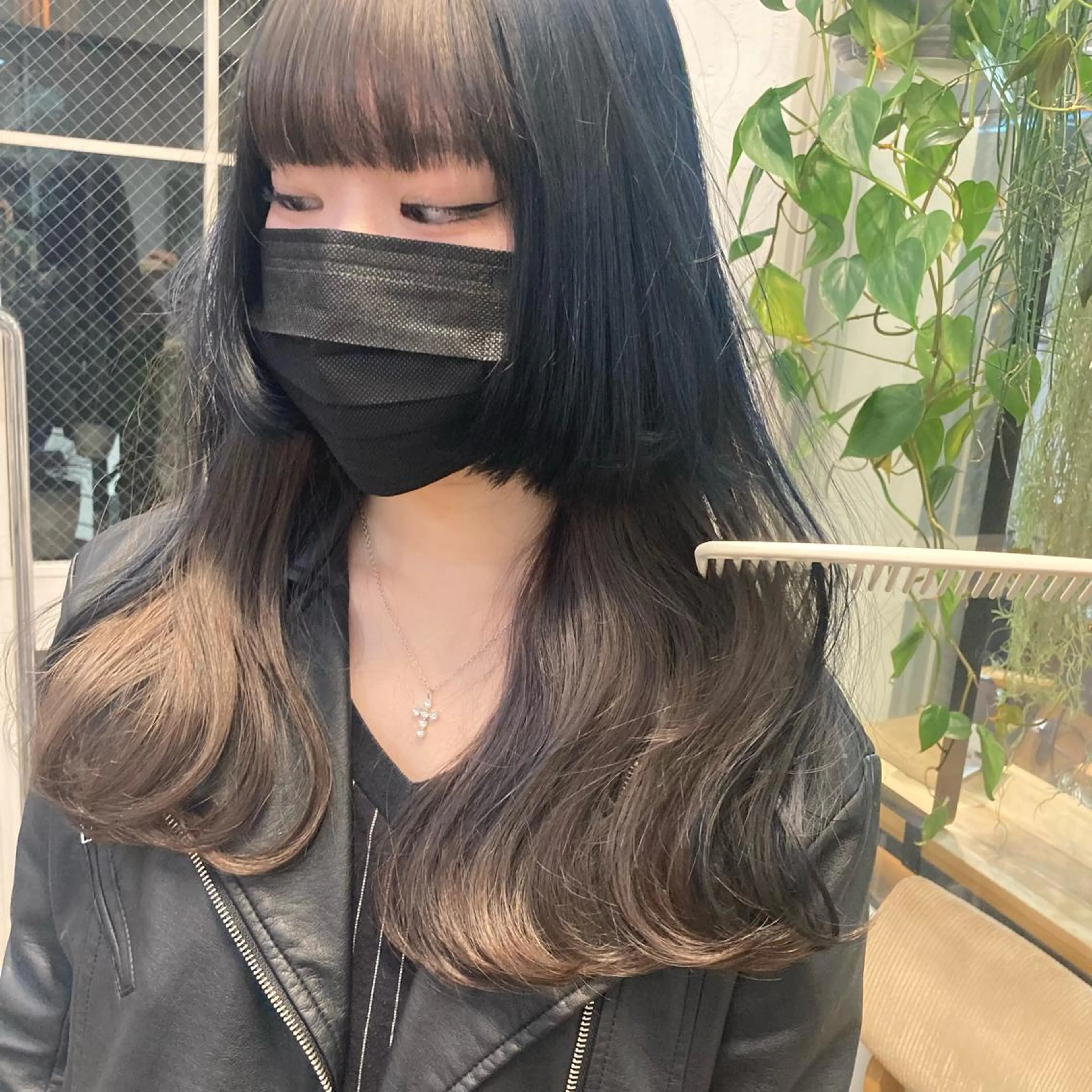 セミロング ヘアカラー じゅわっと暖色カラー 🍊Moemiのヘアスタイル