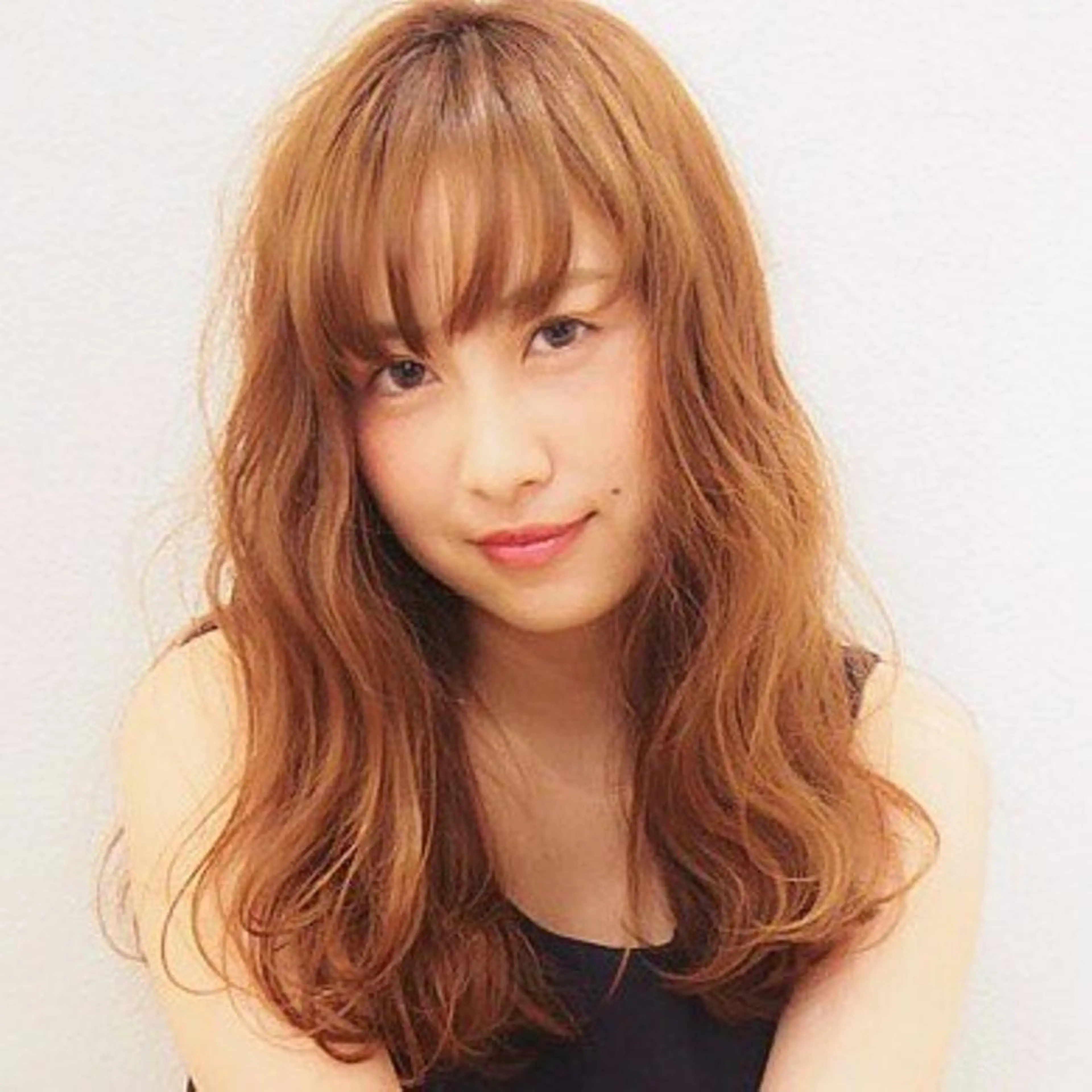 ロング カラー パーマ 鎌倉 彩のヘアスタイル