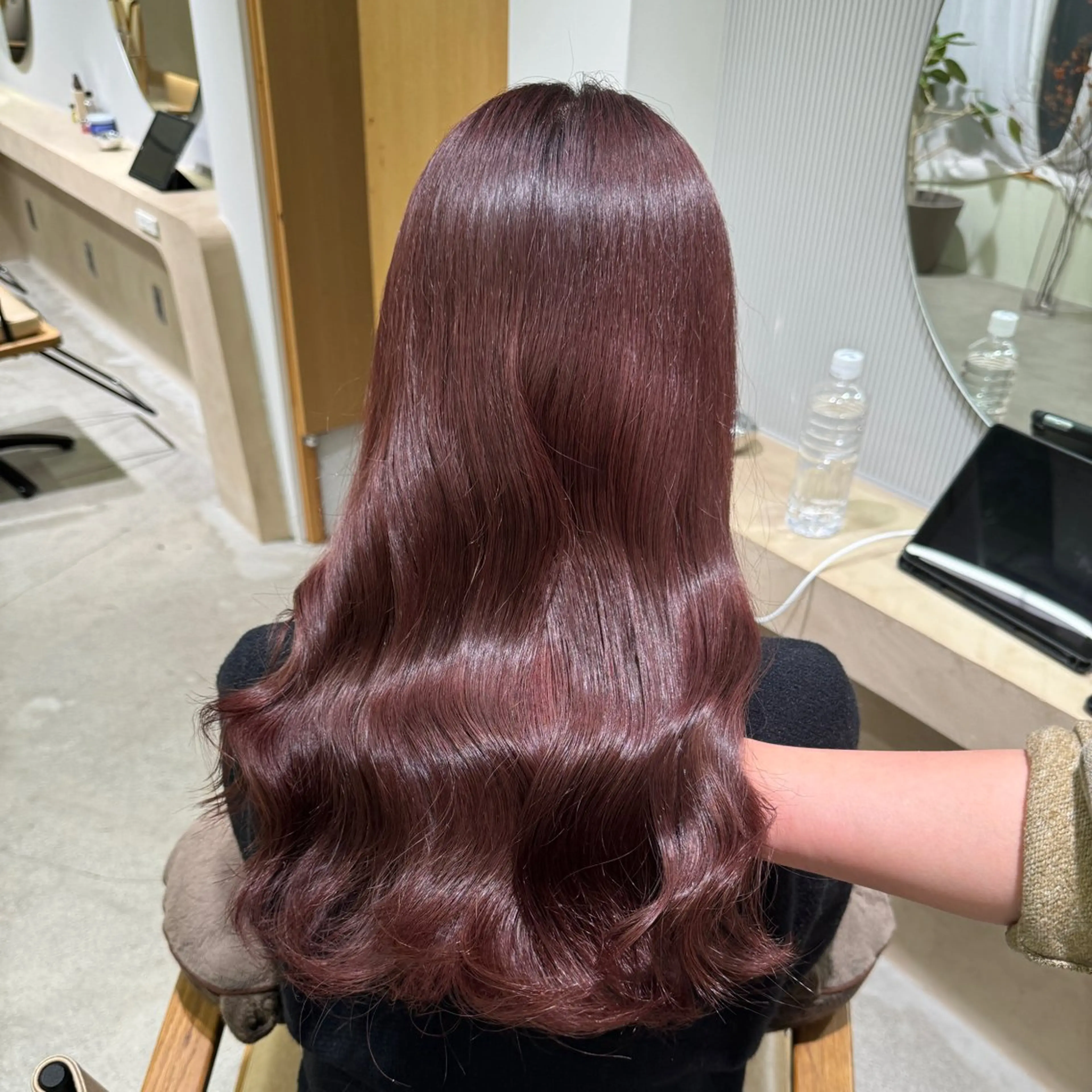 カラー ブリーチ ケアブリーチ 透明感カラー ダブルカラー イヤリングカラー ulu名古屋栄所属・落合しほ/韓国ヘア/ 髪質改善/縮毛矯正のヘアスタイル