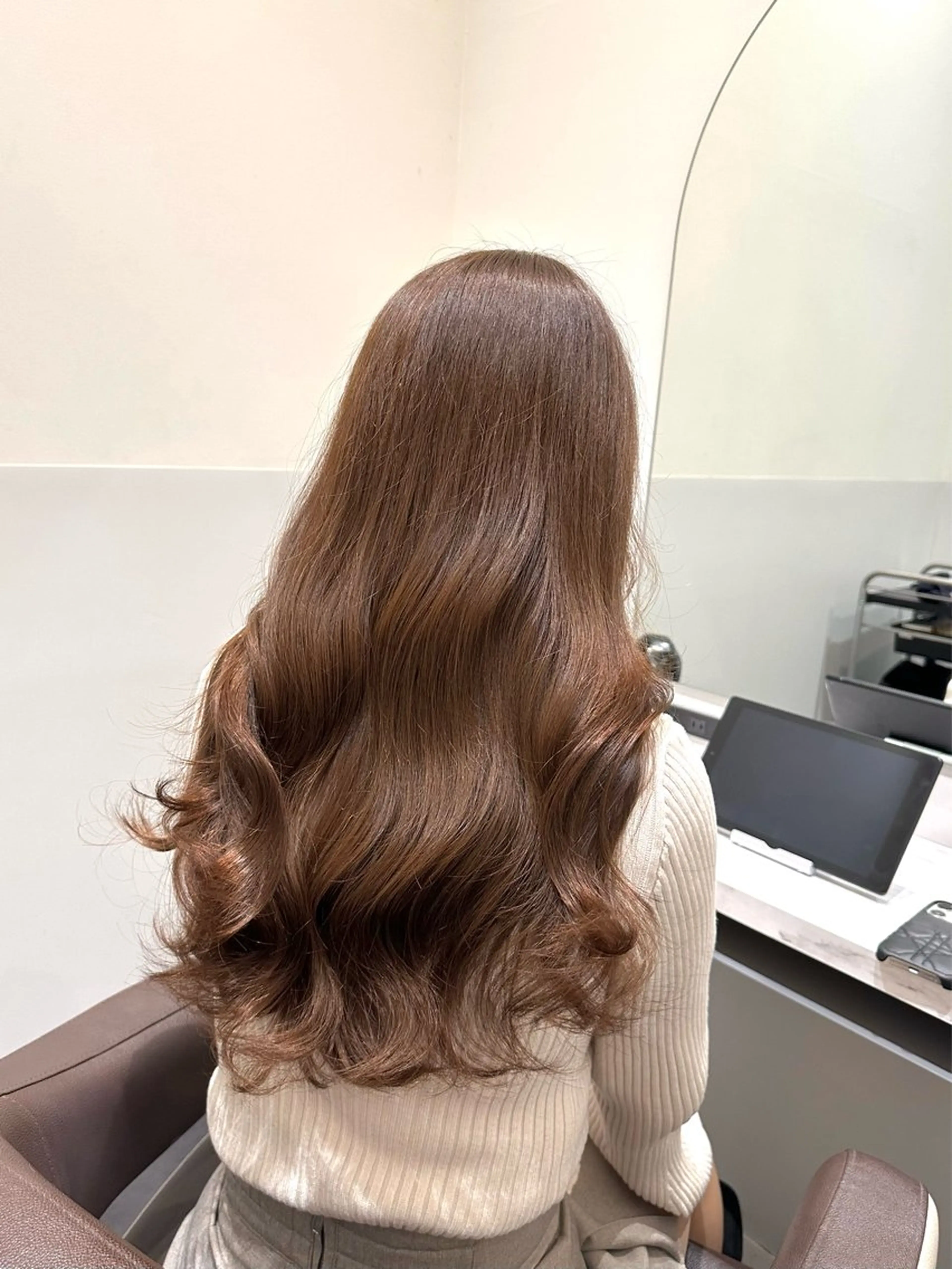 ロング カラー ベージュカラー ブリーチ ケアカラー ブリーチなしカラー ヘアカラー トリートメント LUMO所属・矢野 晃平のヘアスタイル