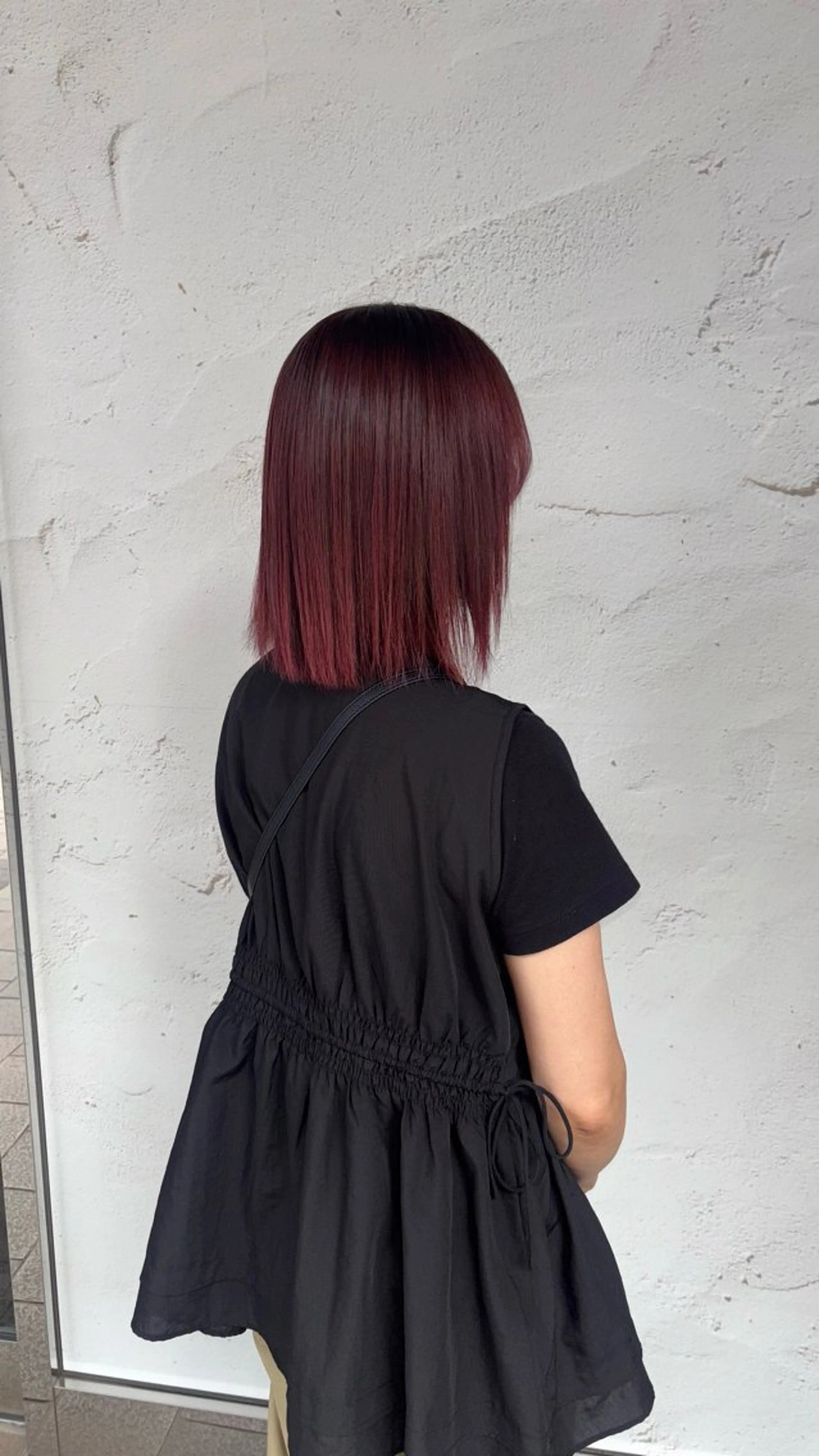 ミディアム カラー ブリーチ ブラウンカラー ピンクカラー ピンクブラウン 縮毛矯正 ヘアカラー 小池 かなこのヘアスタイル