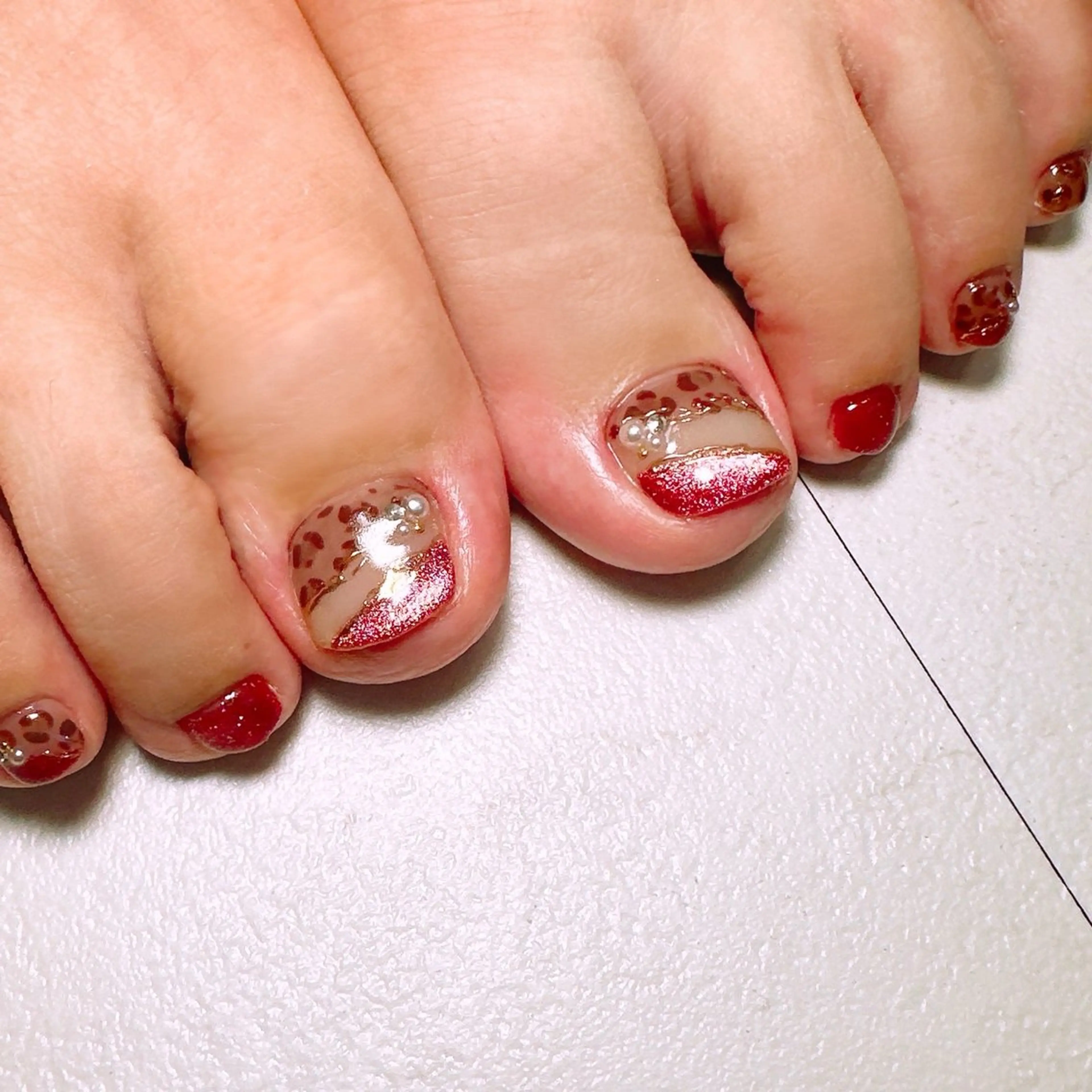 ネイル フットネイル Le'a kasumiのネイルデザイン