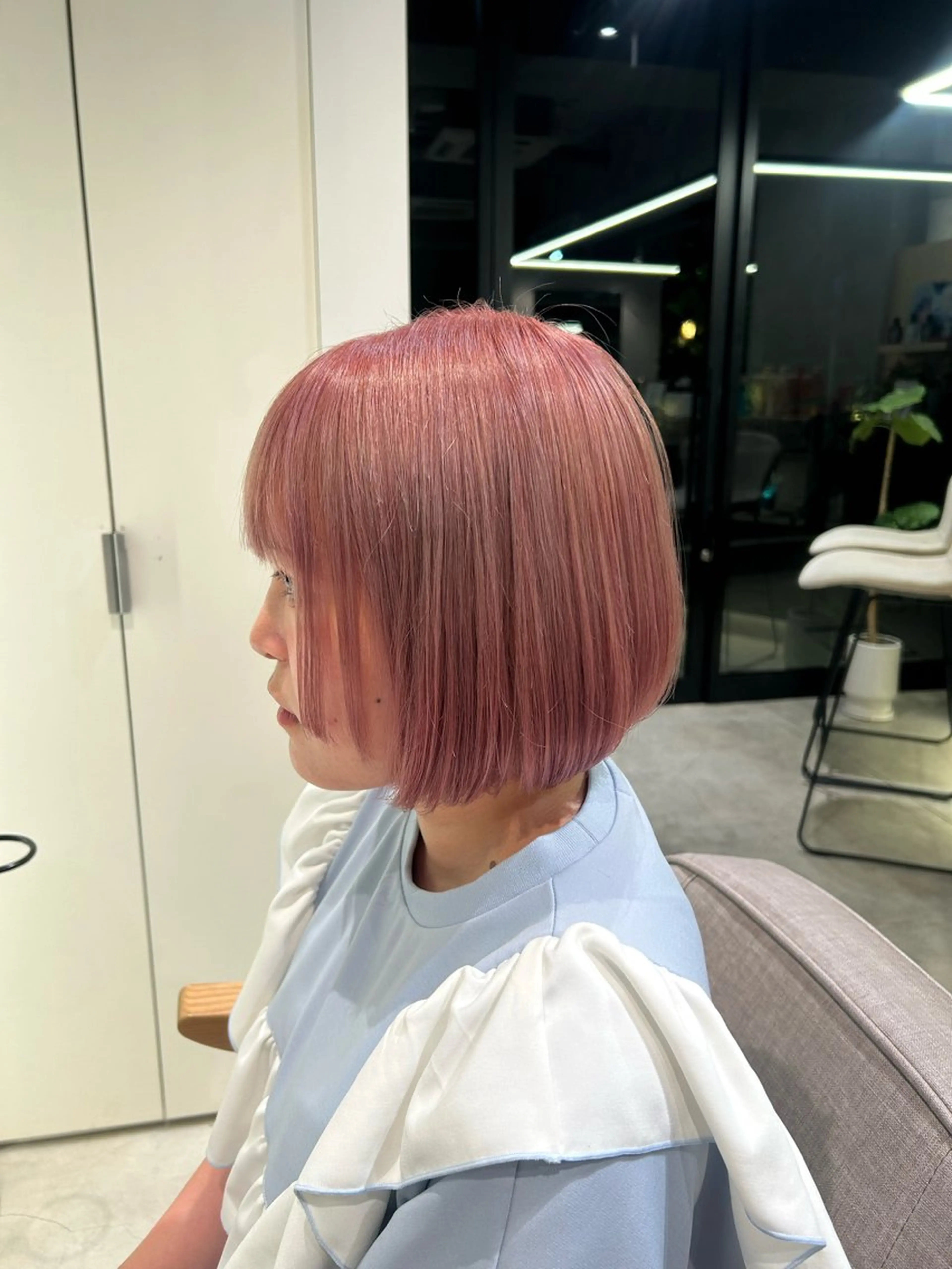 ショート ボブ 結衣/ 透明感カラー🎀のヘアスタイル