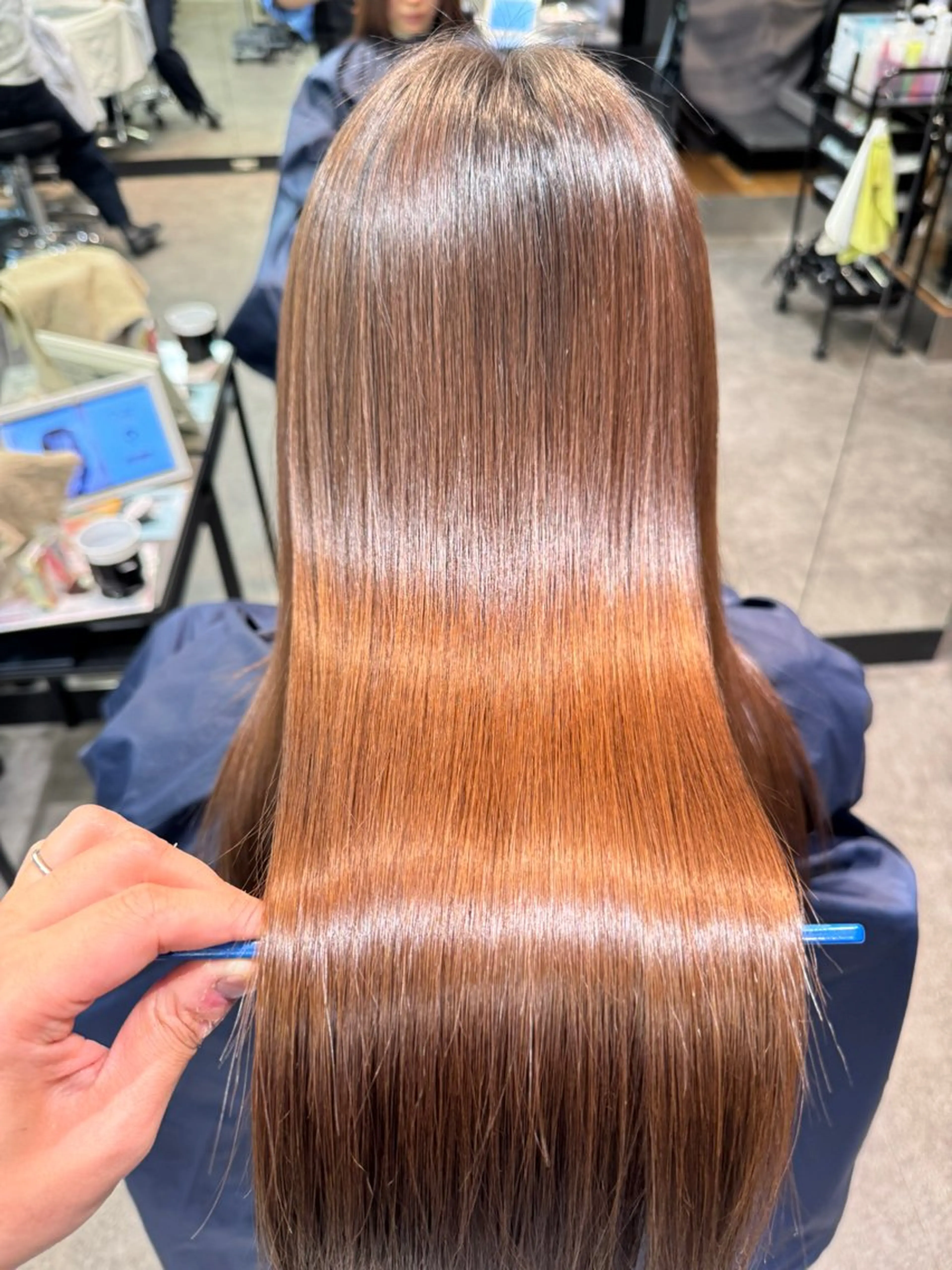 ロング 👩🏻ボブ/ 髪質改善ダブルカラーのヘアスタイル