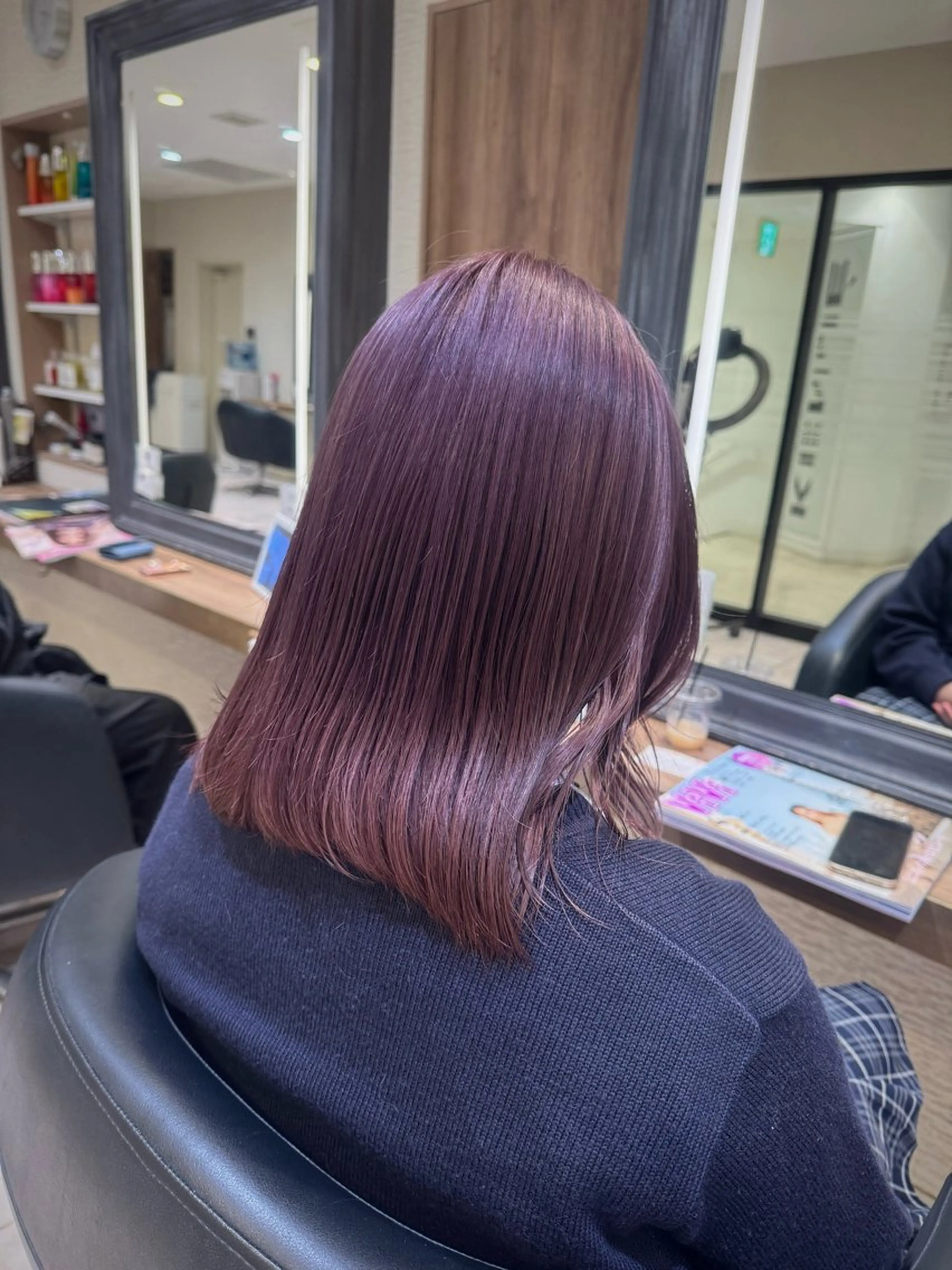 ロング カラー ヘアカラー トリートメント さら艶ストレート 🩶Suzuneのヘアスタイル