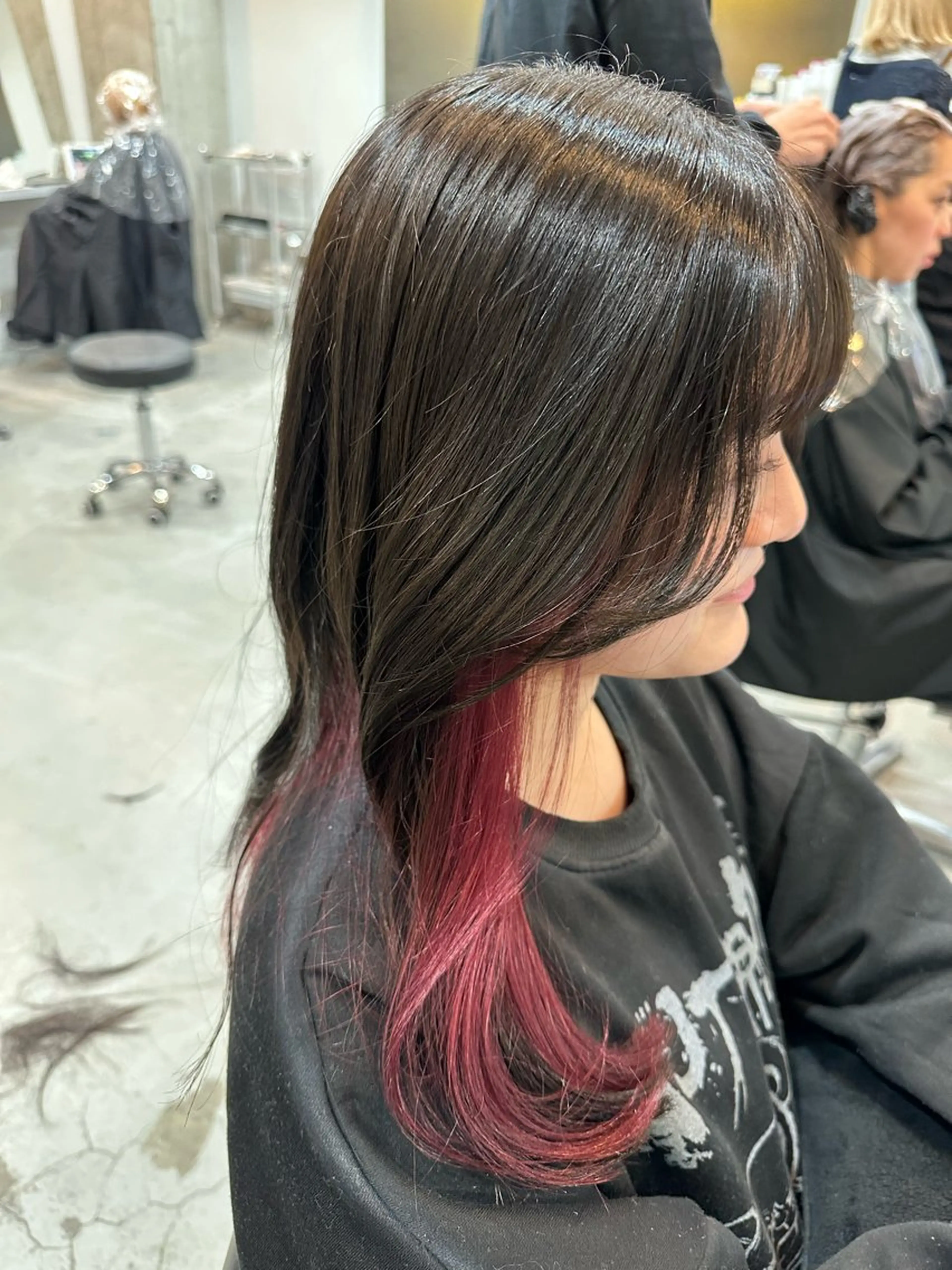 ロング カット ヘアカラー トリートメント 💜透明感カラー🌈 /森絵美莉⛄️❄️のヘアスタイル