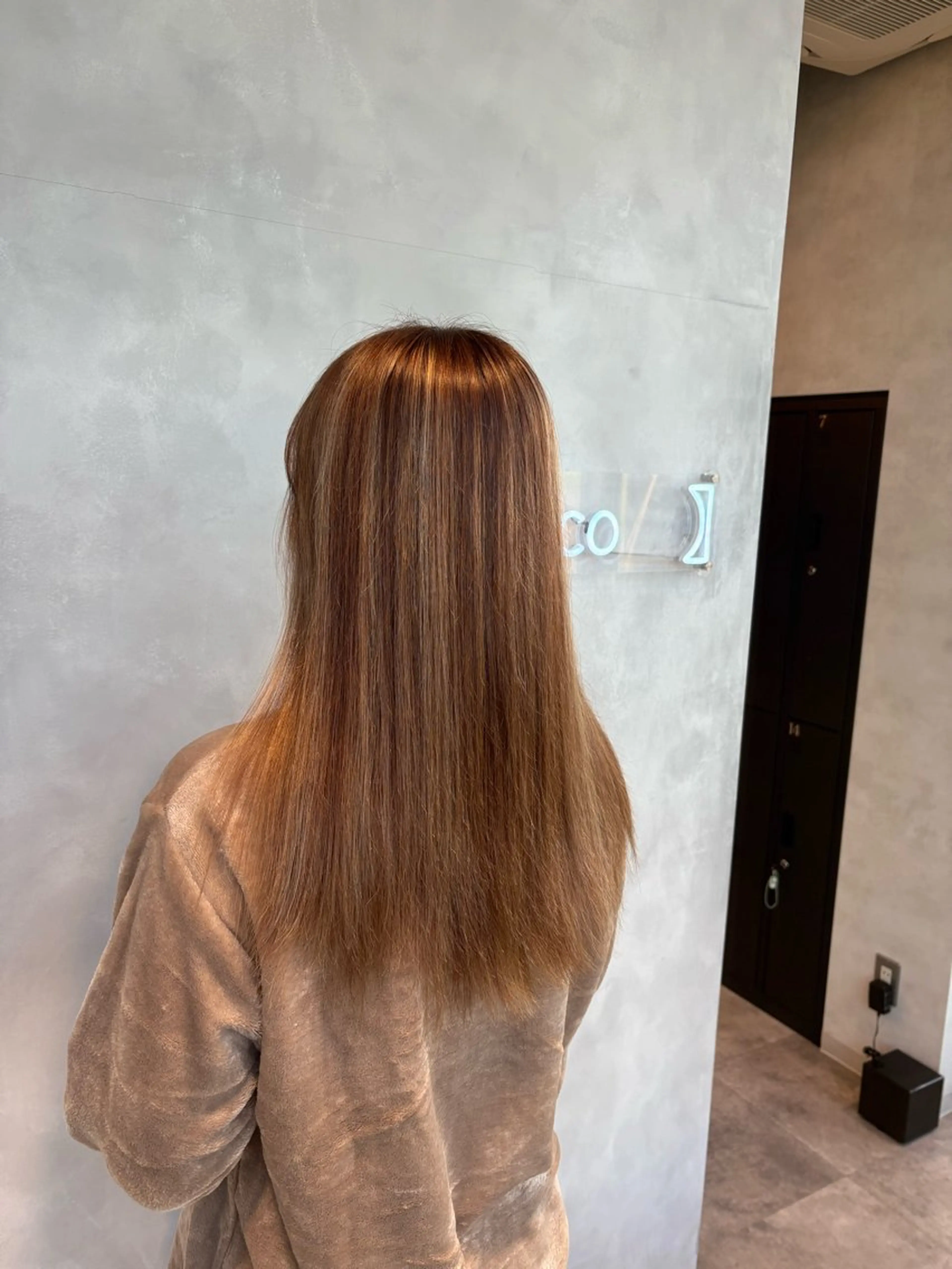 ロング カラー ハイライトカラー ハイライト ヘアカラー 茅ヶ崎/ハイトーン/ Ramuのヘアスタイル