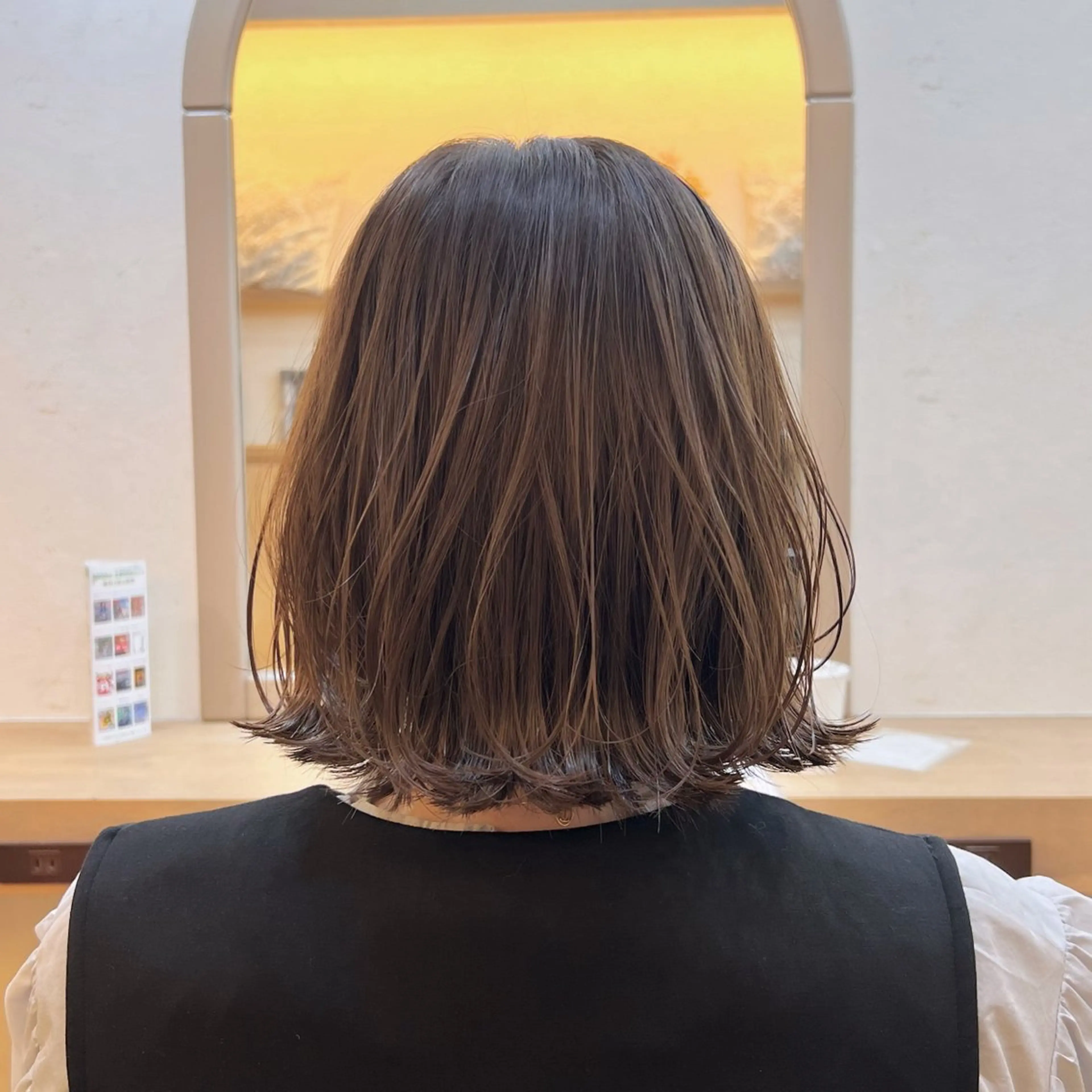 ショート カラー 切りっぱなしボブ ボブ 神戸ボブ✂️ ioe三宮/田 伸佳のヘアスタイル