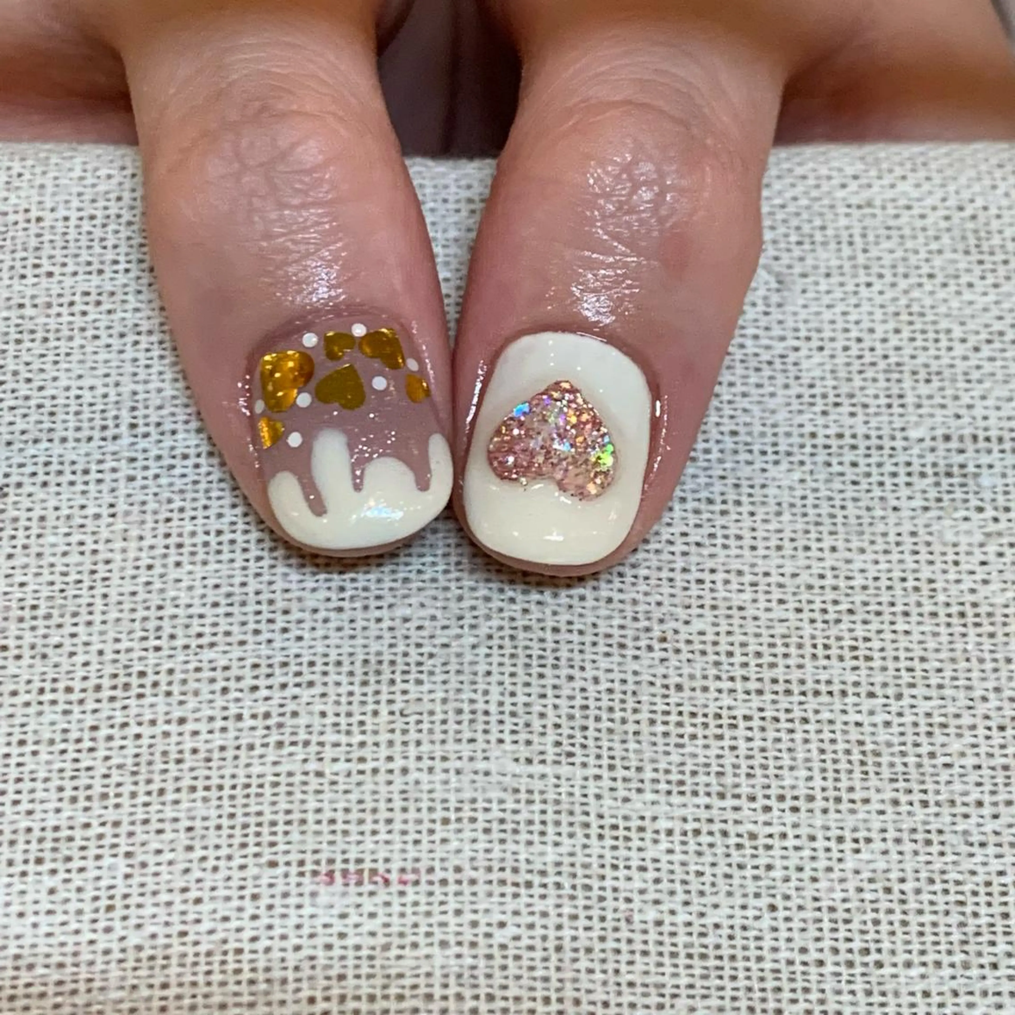 ネイル ハート ぷっくりネイル doroom所属・Nail doroomのネイルデザイン