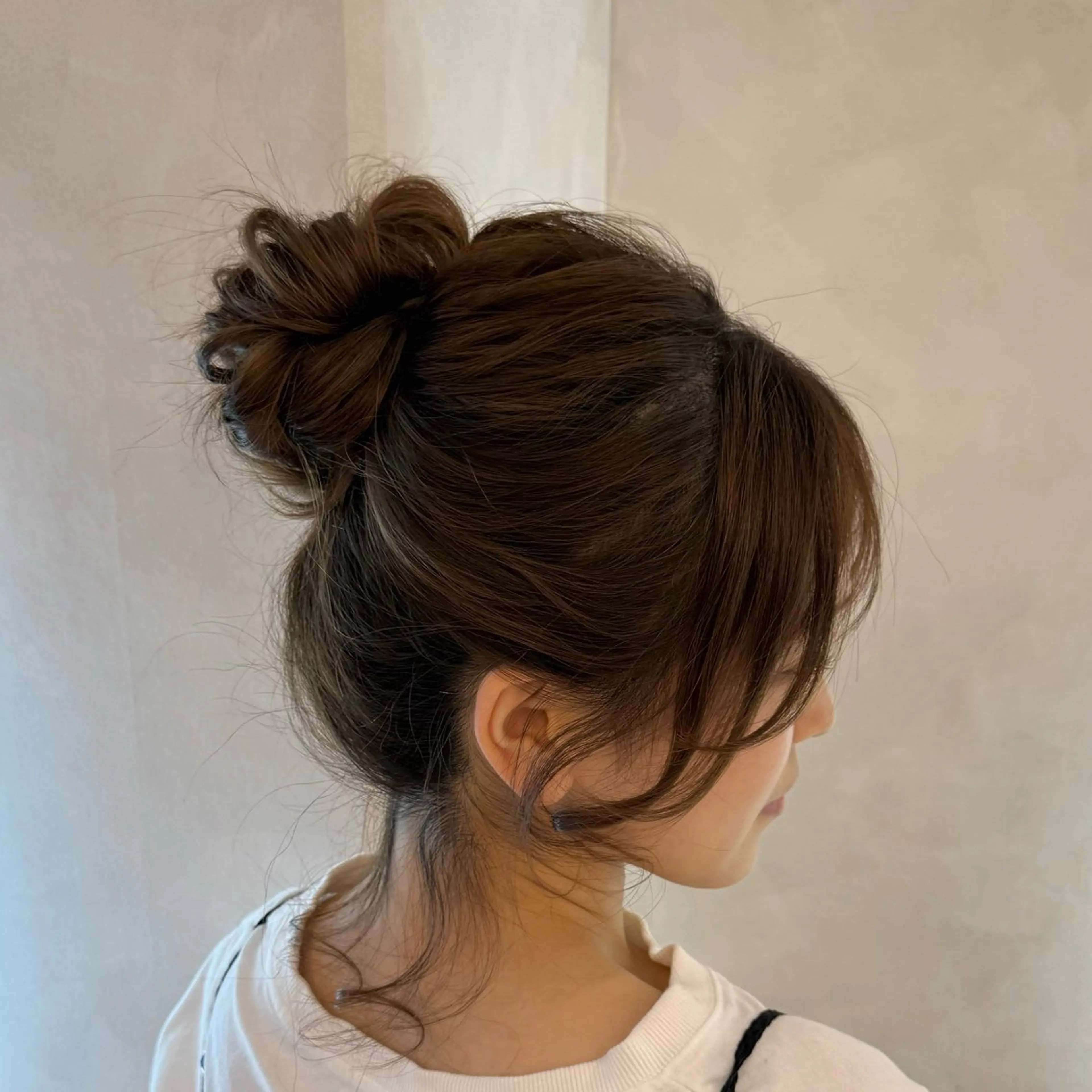 ヘアアレンジ お団子ヘア 梅田カラーモデル/ ヘアセット/みさきのヘアスタイル