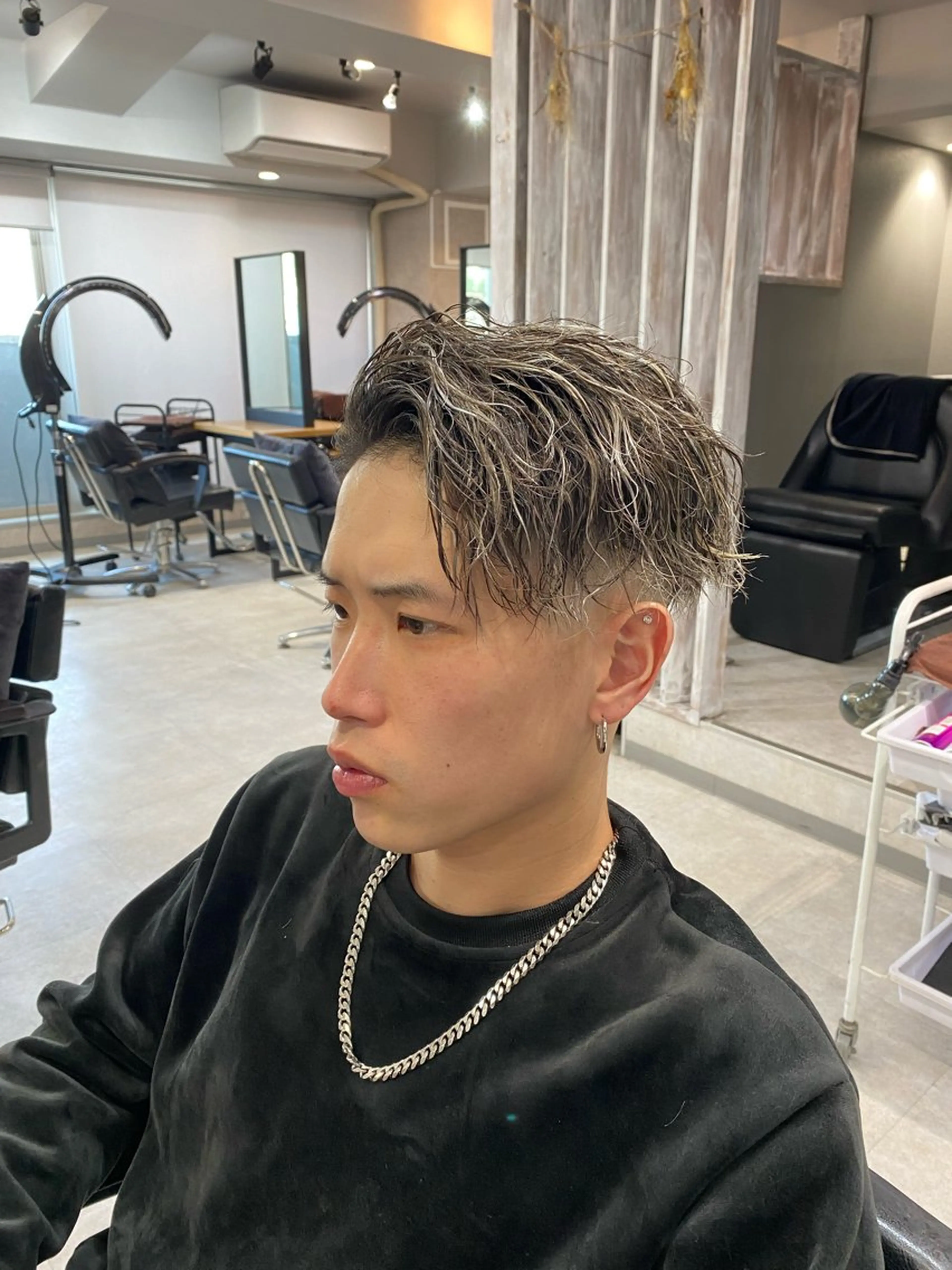 ショート カラー メンズ メンズハイライト ハイライトカラー ハイライト 🐉『メンズ美容師』 吉田龍星🐉のヘアスタイル