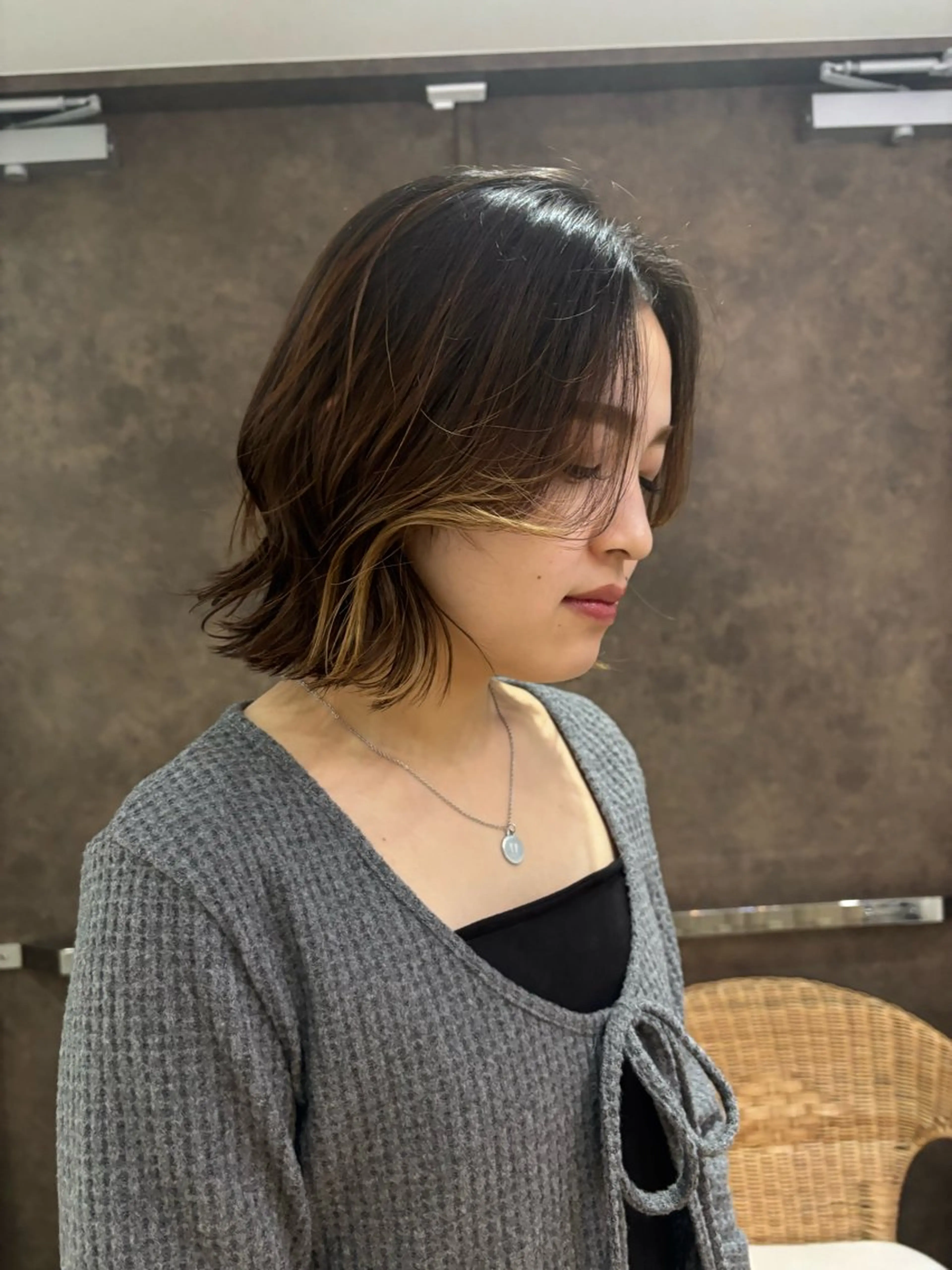 AO所属・ボブ/ハイライト🦓 /harukaのヘアスタイル