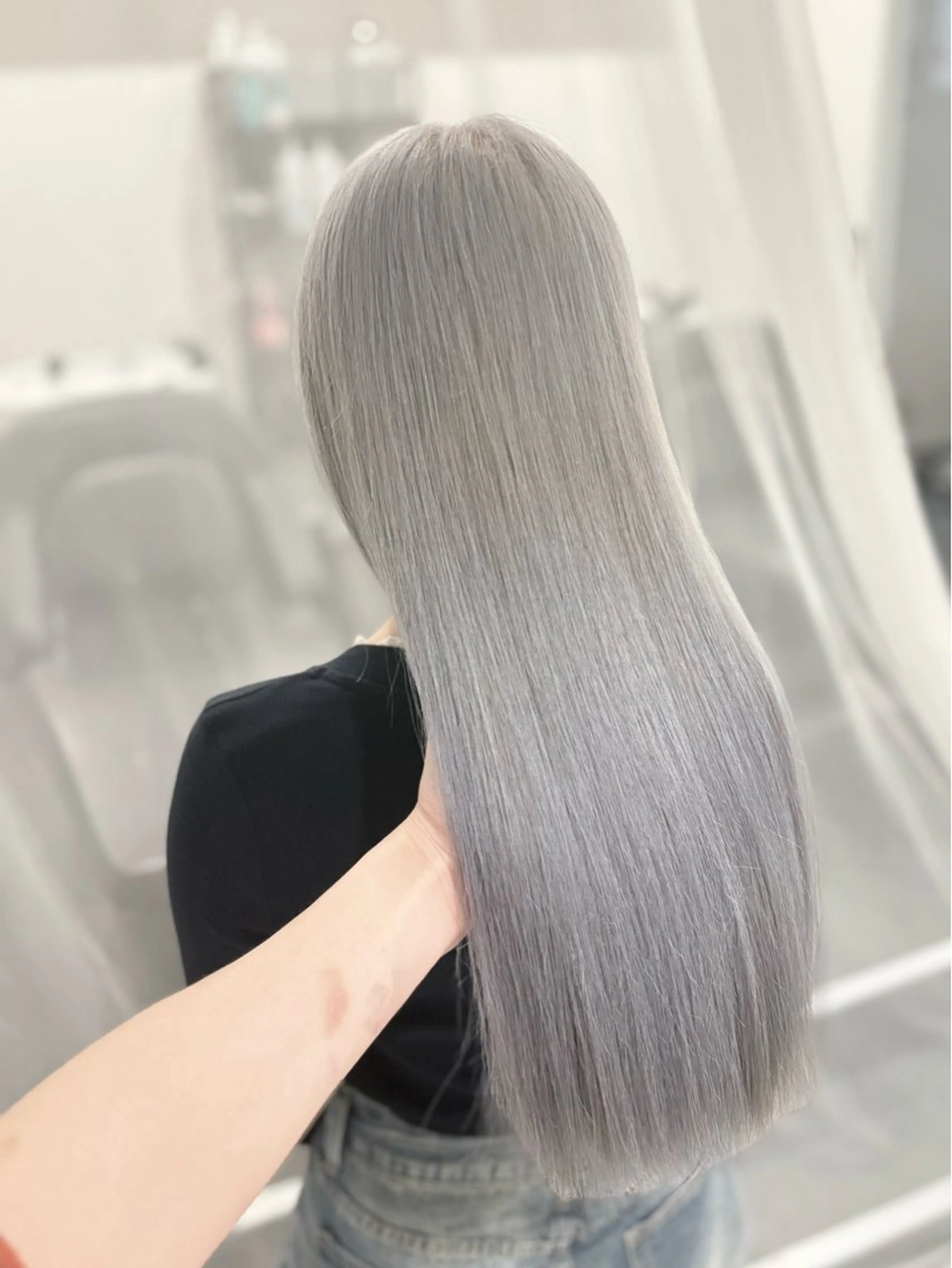 ロング カラー ヘアカラー トリートメント GaKu/ハイトーン /ブリーチ/ブロンドのヘアスタイル