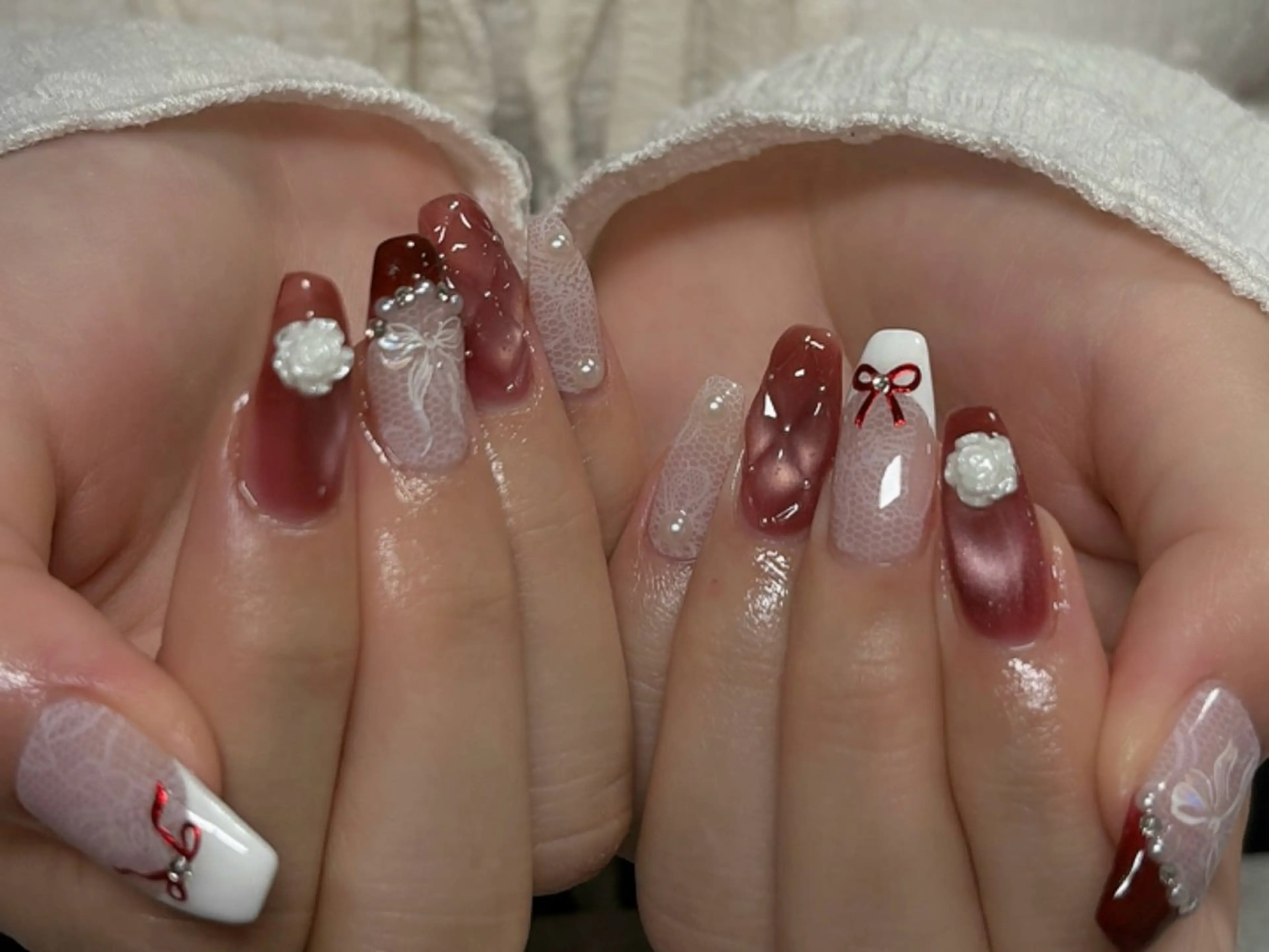 ネイル ハンドネイル Protea きぬがわ らむのネイルデザイン