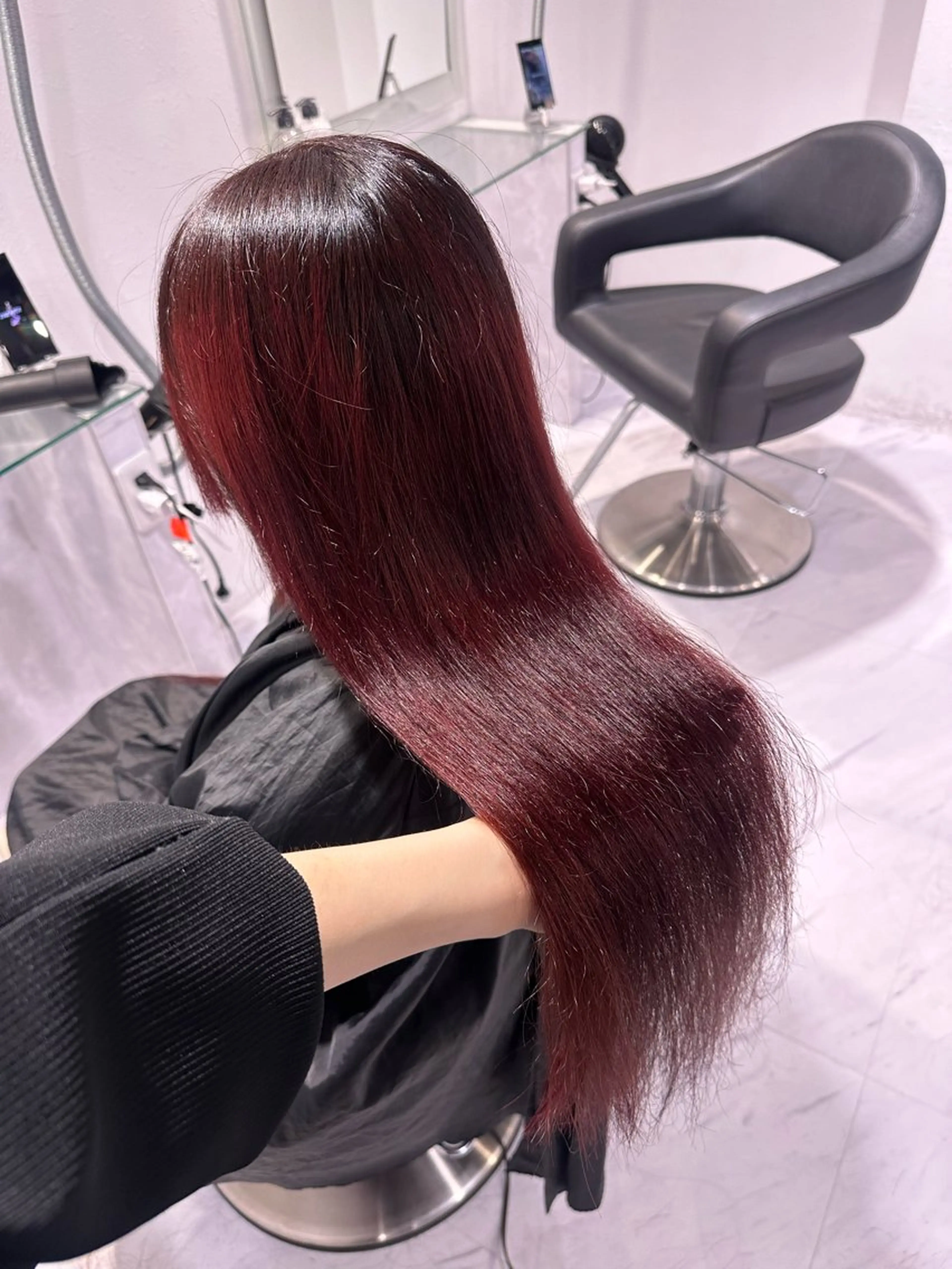 ロング カラー 髪質改善 ロング トリートメント 🐺メンズパーマ マッシュ　あさひ🐺のヘアスタイル