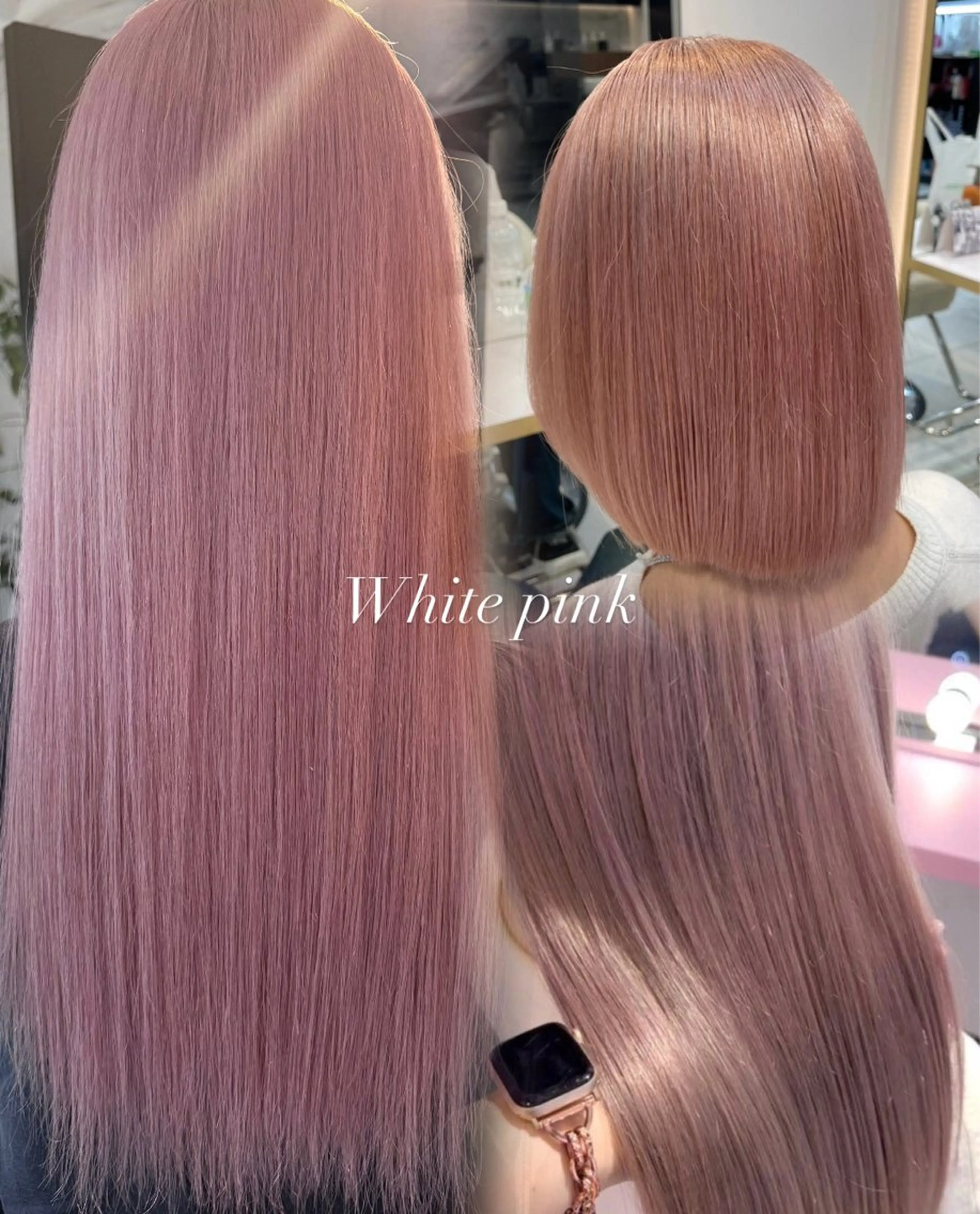 ロング カラー ベージュカラー ブリーチ ケアブリーチ 透明感カラー デザインカラー ヘアカラー ハイトーン/髪質改善 🦋岩渕かすが🖤のヘアスタイル