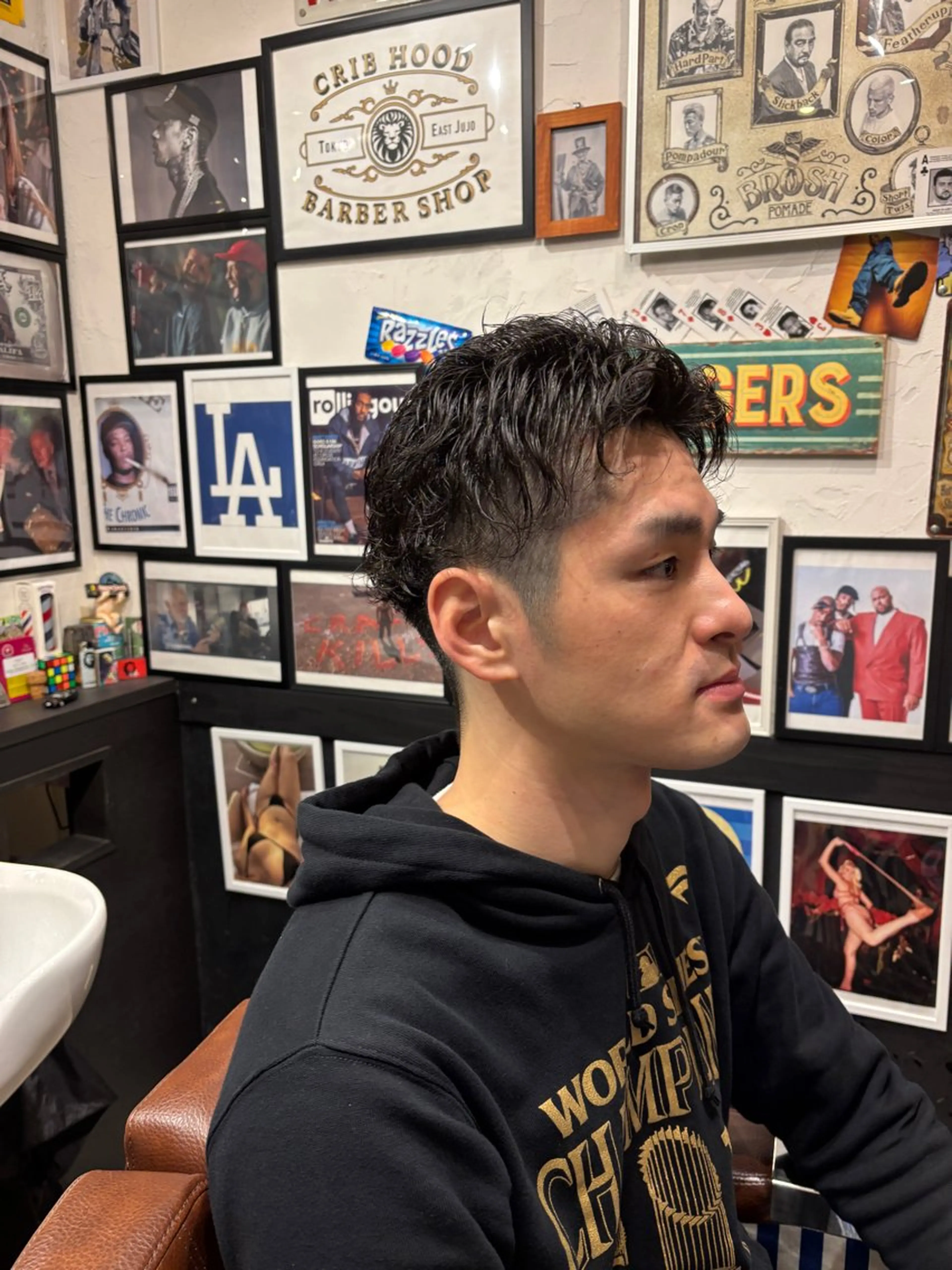 ショート パーマ メンズ CribHoodbarbershop所属・白井 昇太のヘアスタイル