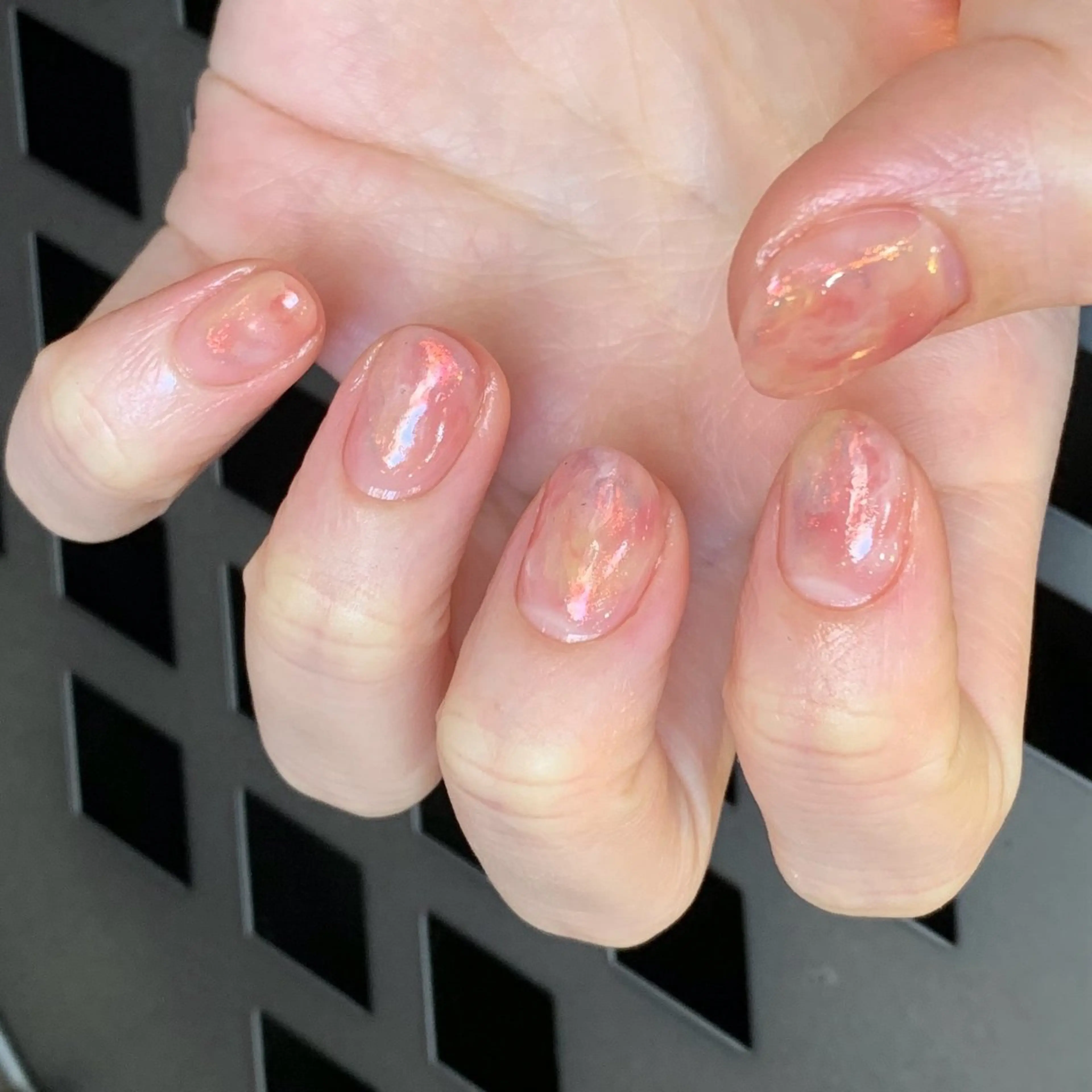 ネイル オーロラネイル ニュアンスネイル 春ネイル YUKIMO🍎名駅 /ニュアンスのネイルデザイン