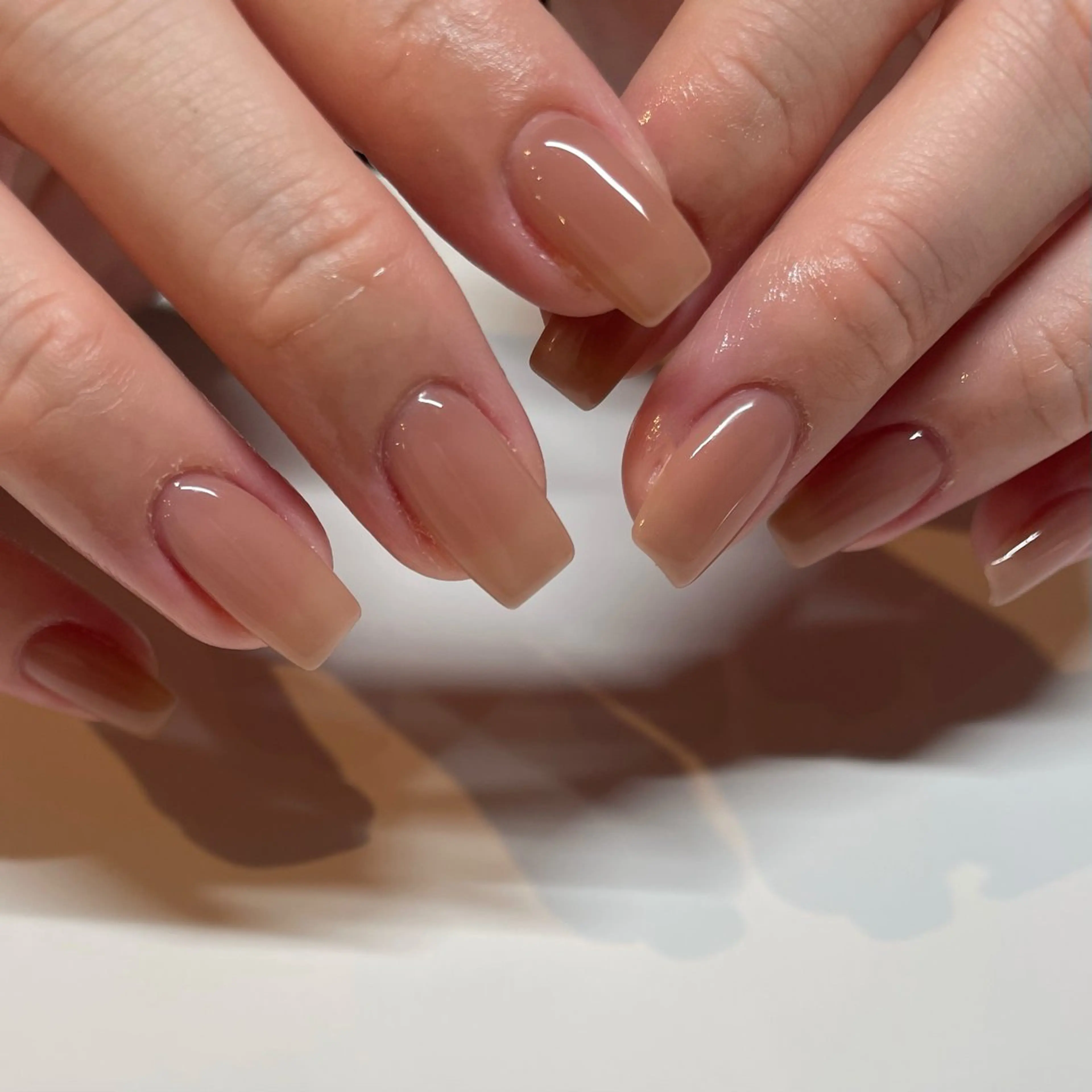 ネイル ワンカラーネイル Manon Yuiのマツエク・マツパデザイン