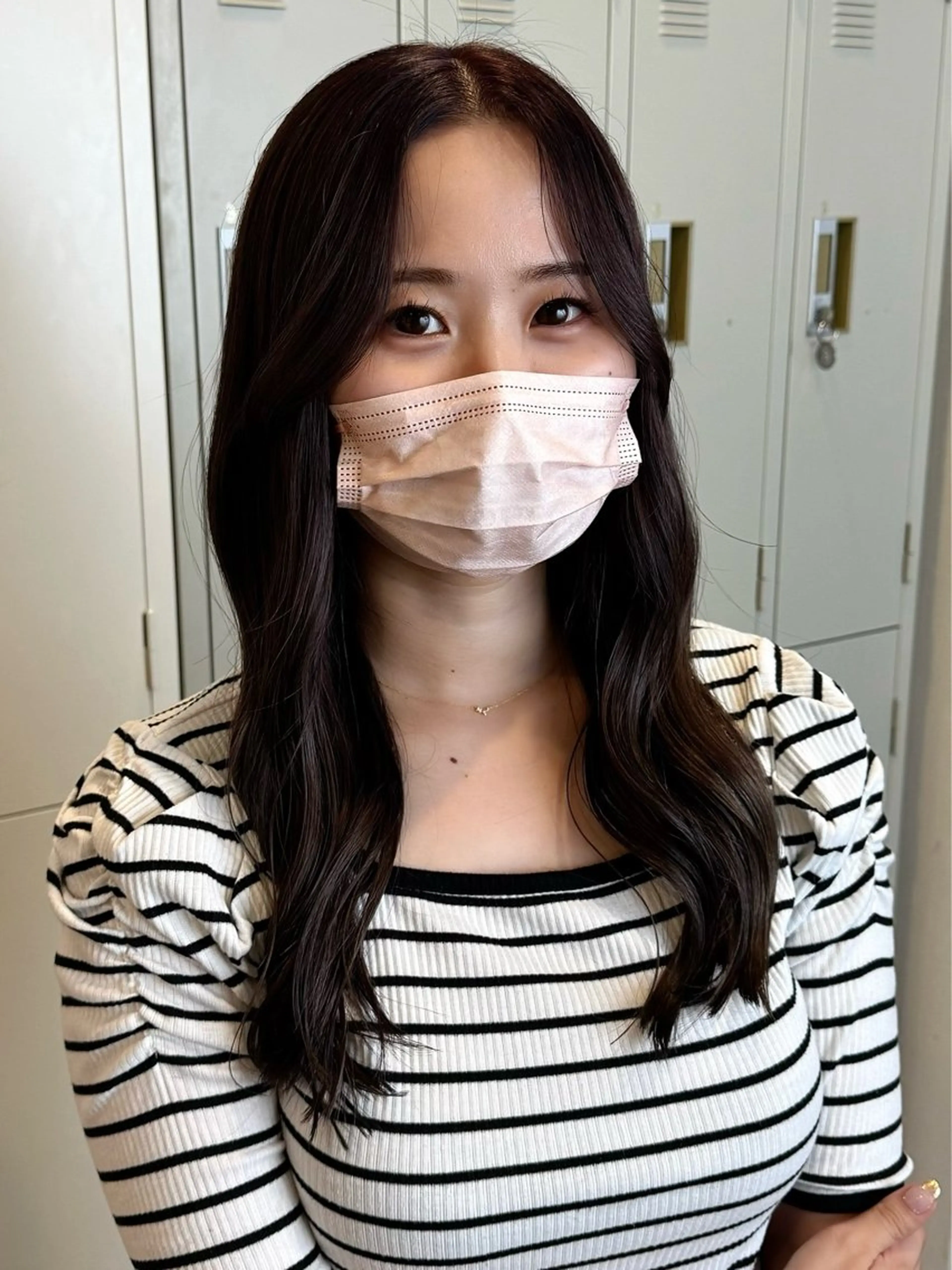 カラー ブリーチ 透明感カラー ラベンダーカラー ブリーチなしカラー Grandoll Luxe所属・大神 鈴夏のヘアスタイル