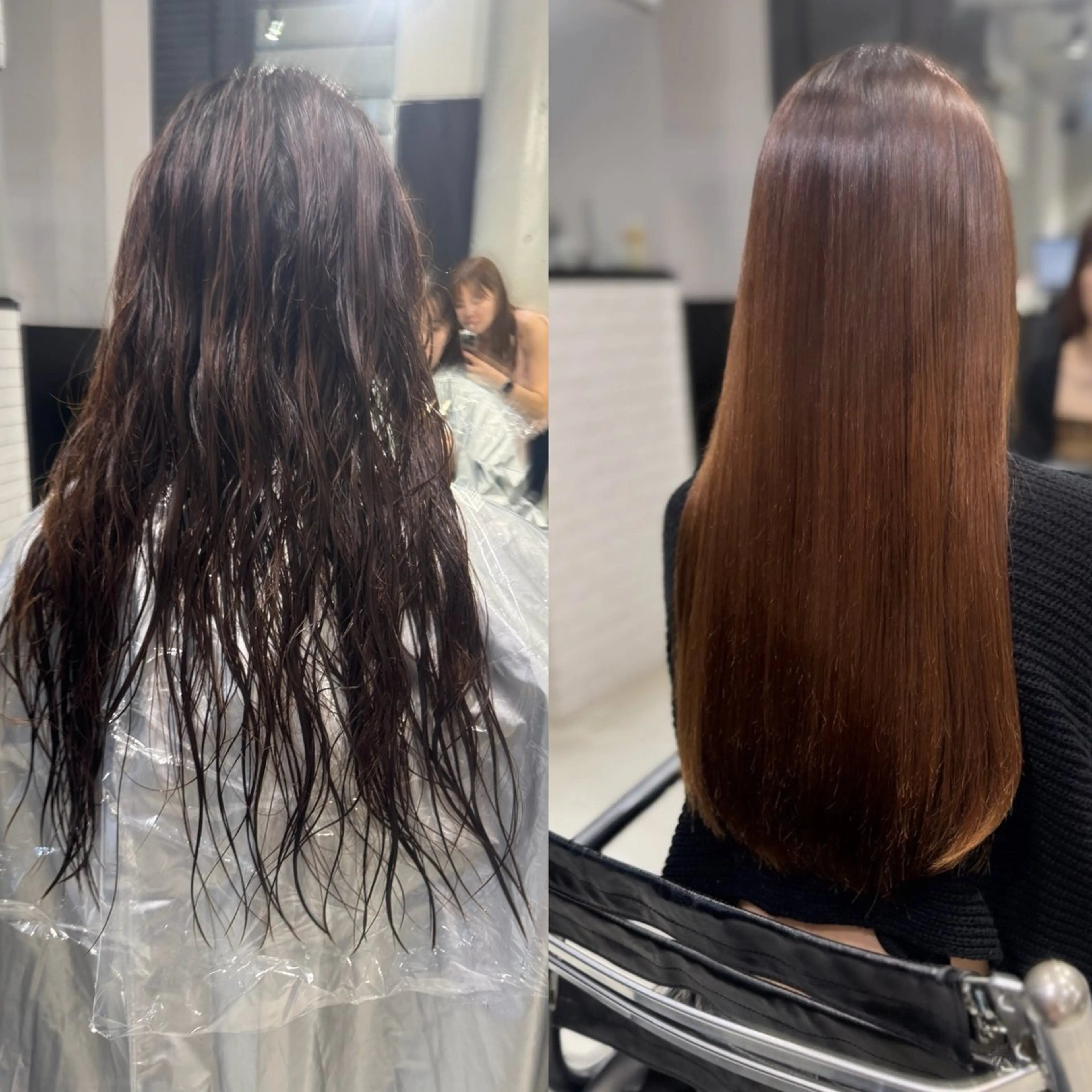 ロング カラー パーマ ヘアアレンジ カット ヘアカラー 縮毛矯正 トリートメント ヘアセット 透明感/オリーブ/ グレージュ/YUKAのヘアスタイル