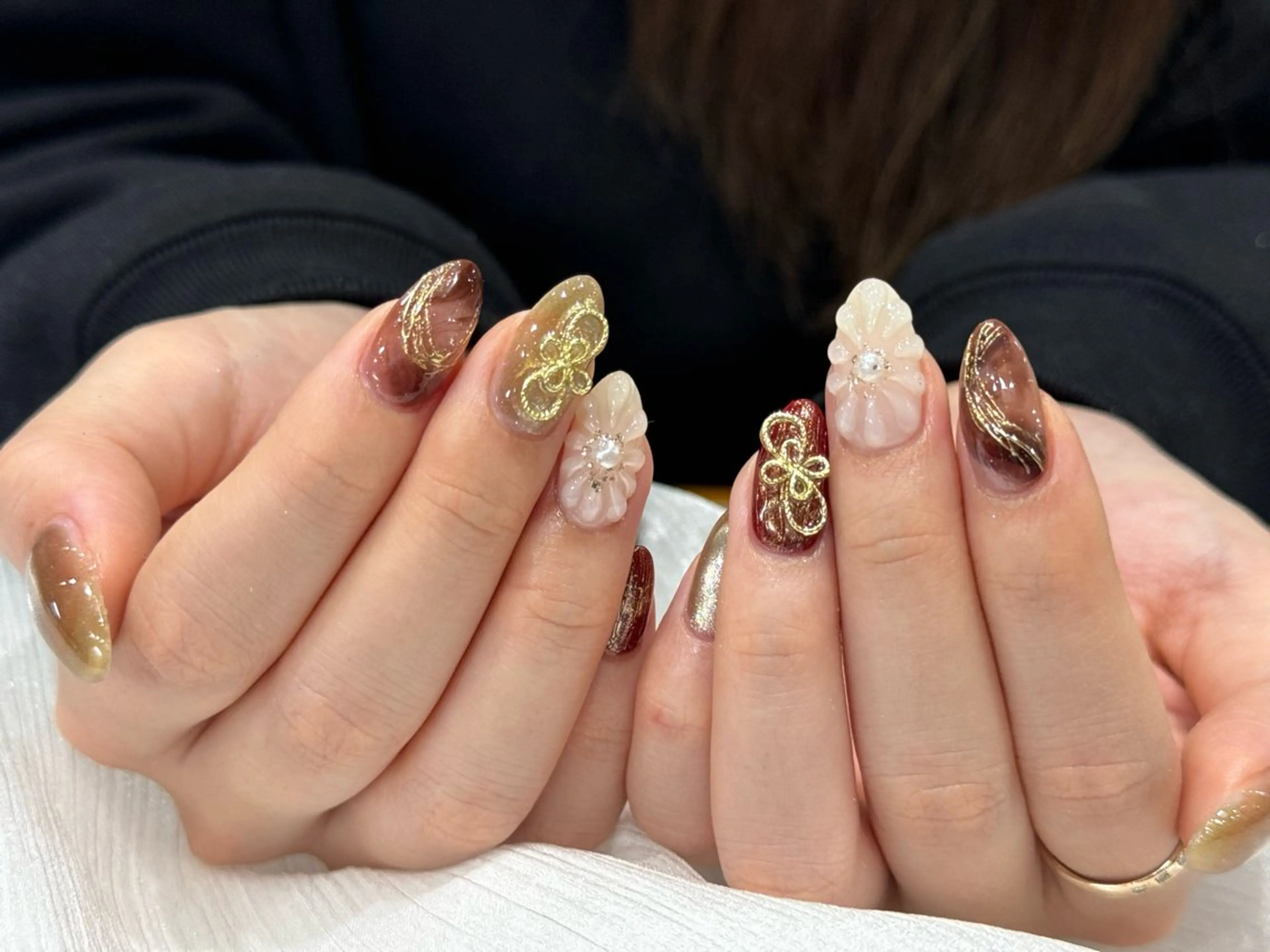 ネイル 成人式 ジェルネイル ニュアンスネイル シンプルネイル ハンドネイル MILO 168 池袋のネイルデザイン