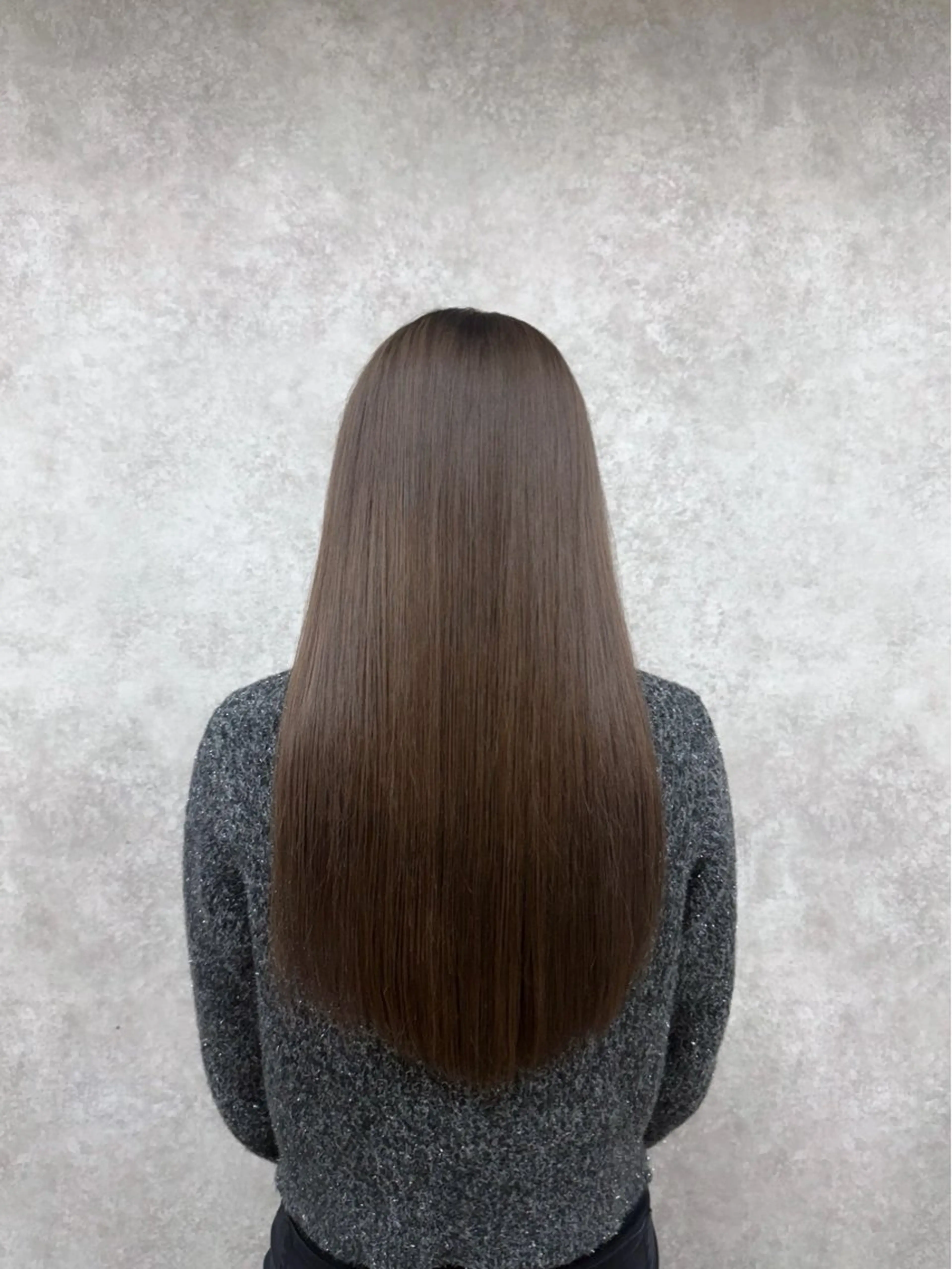 ロング カラー ベージュカラー ブリーチ カット ヘアカラー トリートメント 村田梨乃/ minim hairのヘアスタイル